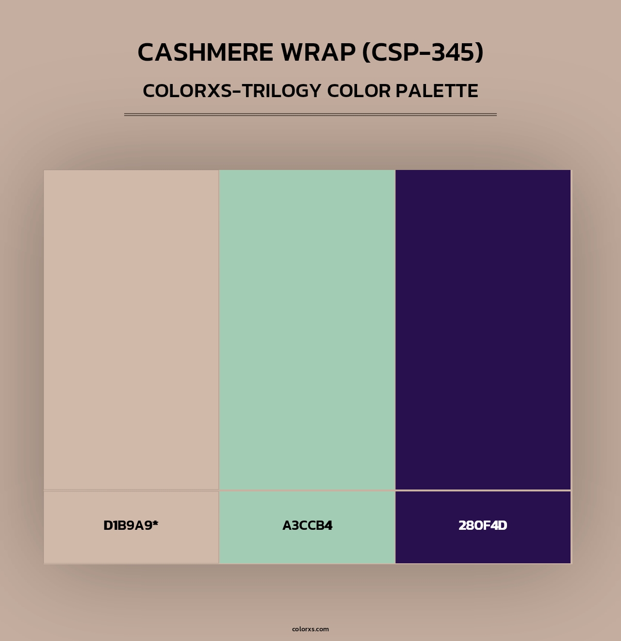 Cashmere Wrap (CSP-345) - Colorxs Trilogy Palette