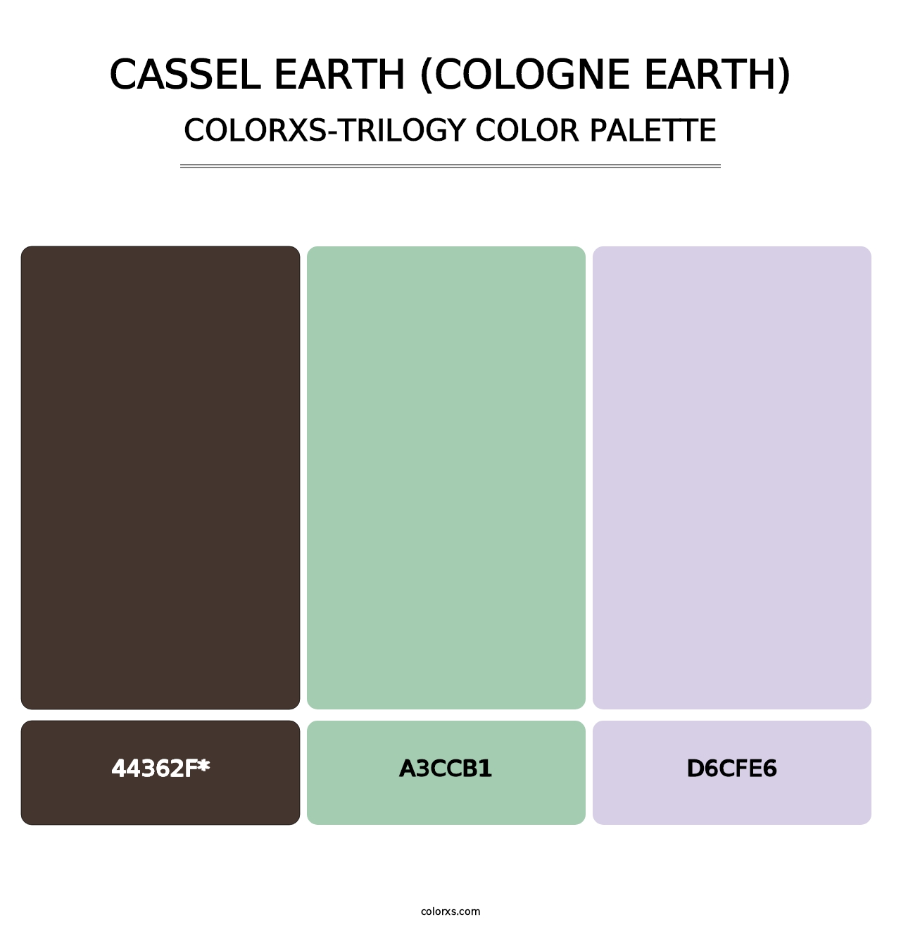 Cassel Earth (Cologne Earth) - Colorxs Trilogy Palette