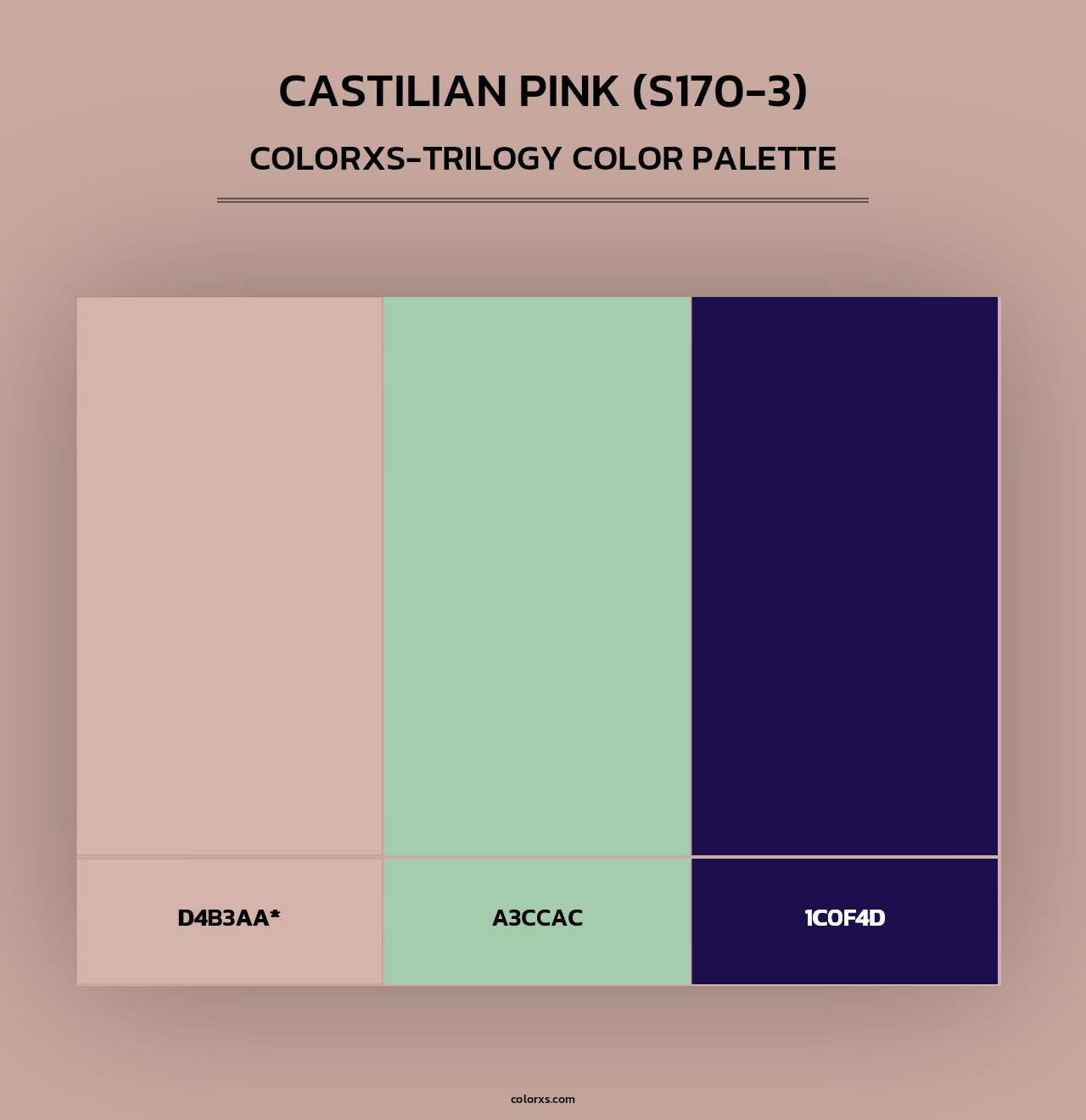Castilian Pink (S170-3) - Colorxs Trilogy Palette