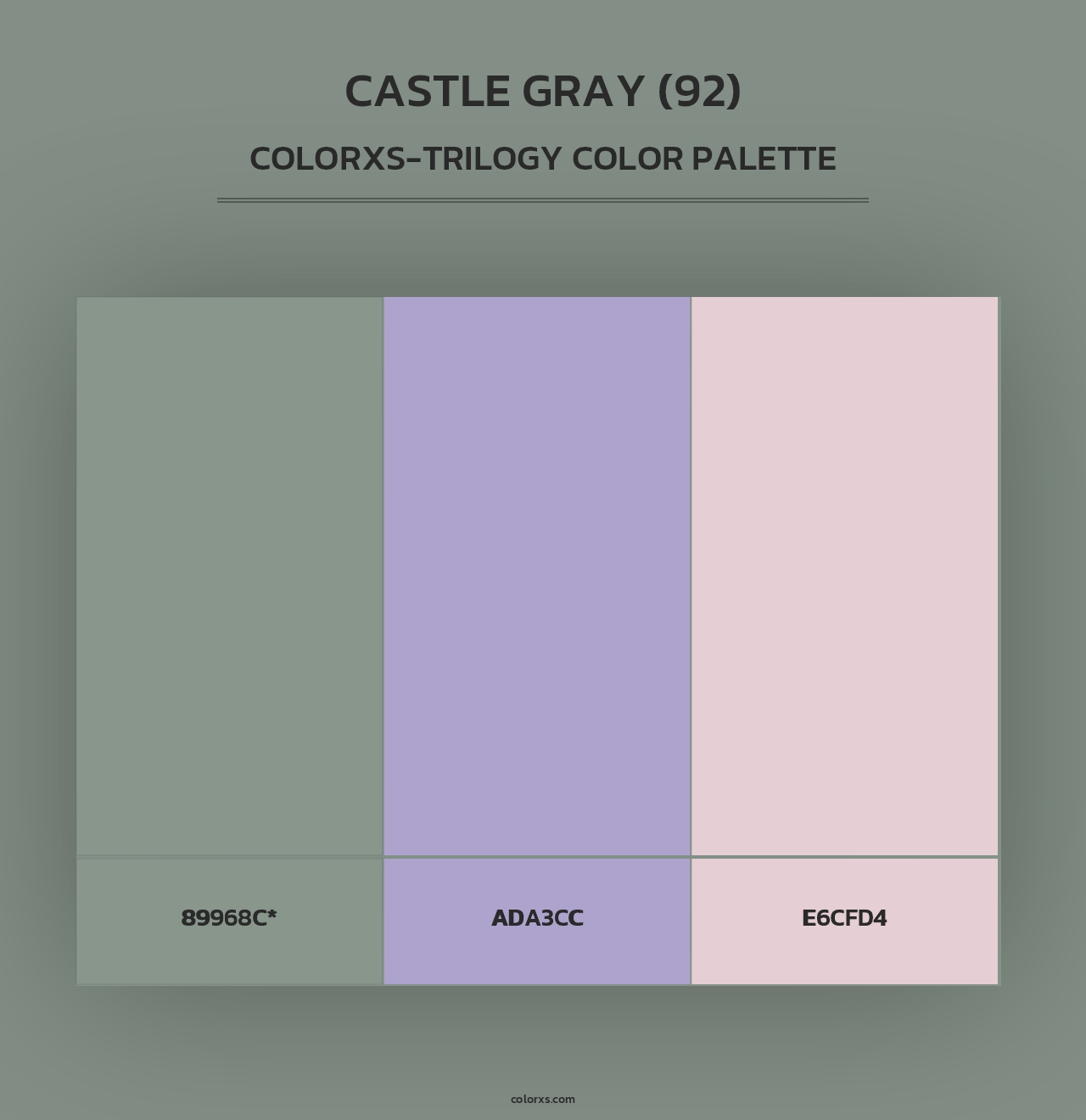 Castle Gray (92) - Colorxs Trilogy Palette