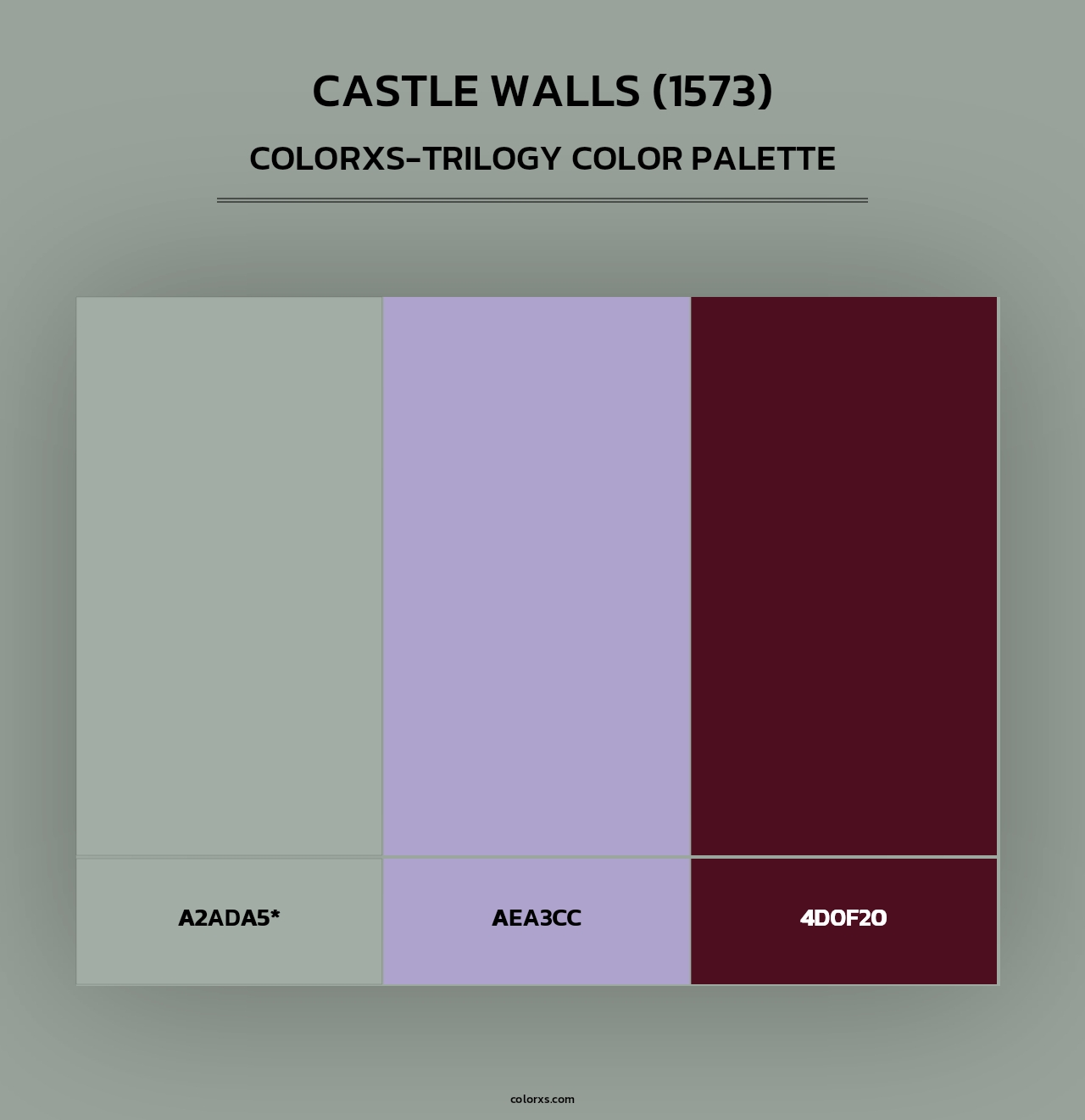 Castle Walls (1573) - Colorxs Trilogy Palette
