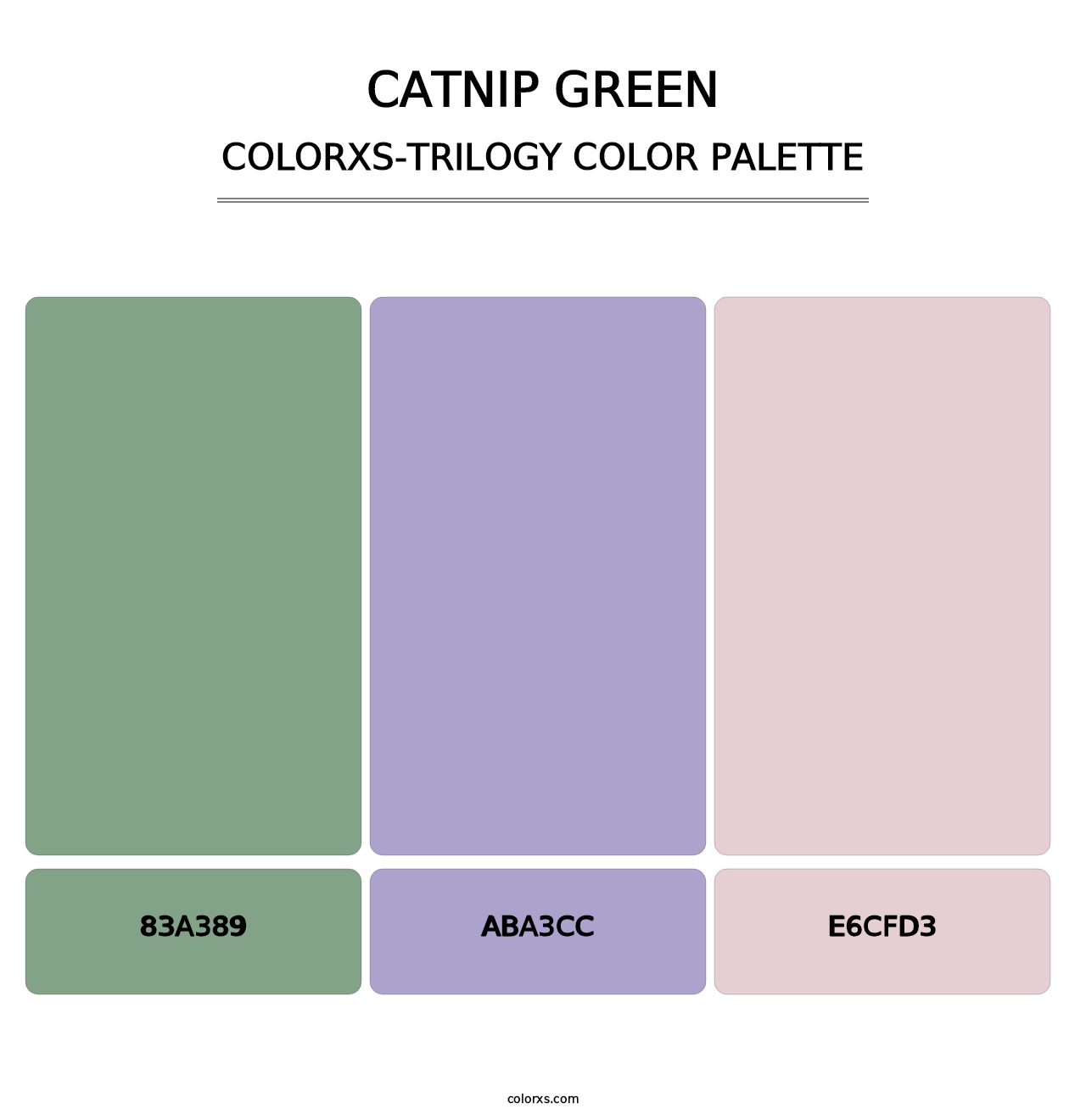 Catnip Green - Colorxs Trilogy Palette