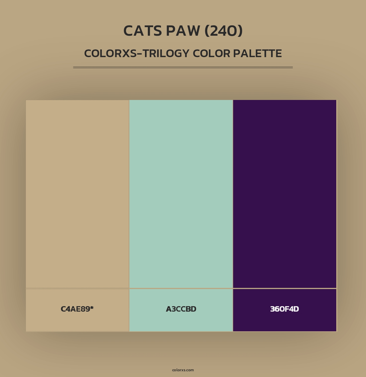 Cats Paw (240) - Colorxs Trilogy Palette