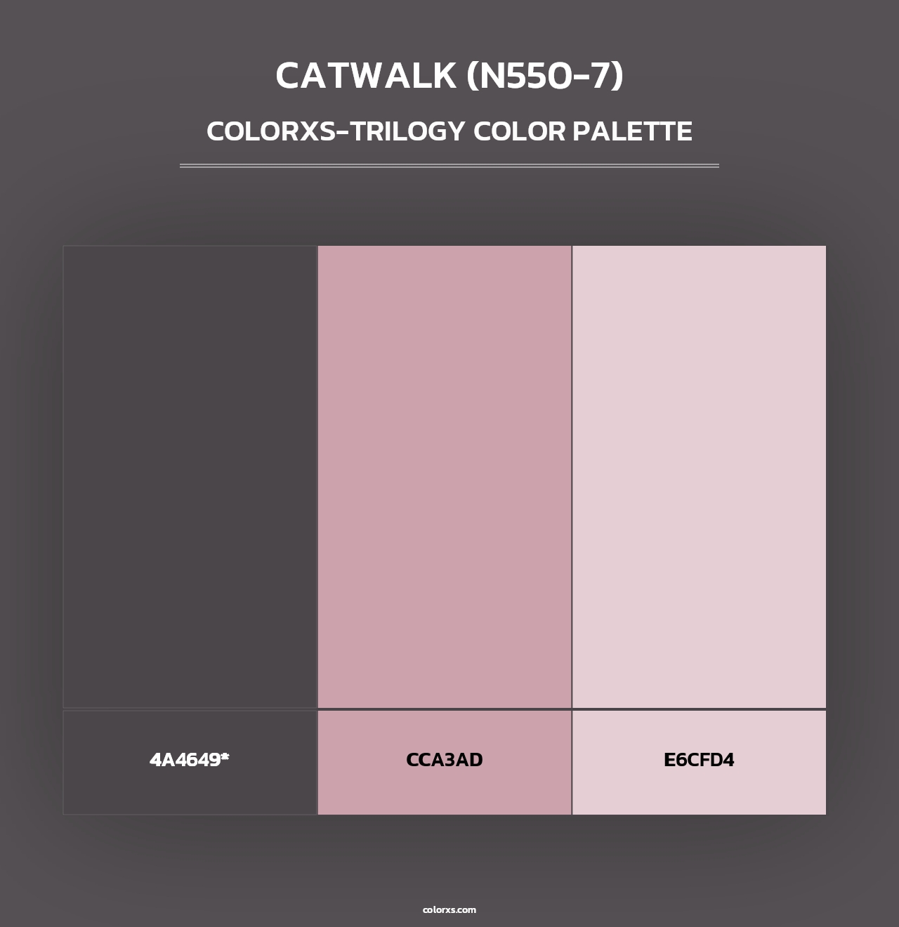 Catwalk (N550-7) - Colorxs Trilogy Palette