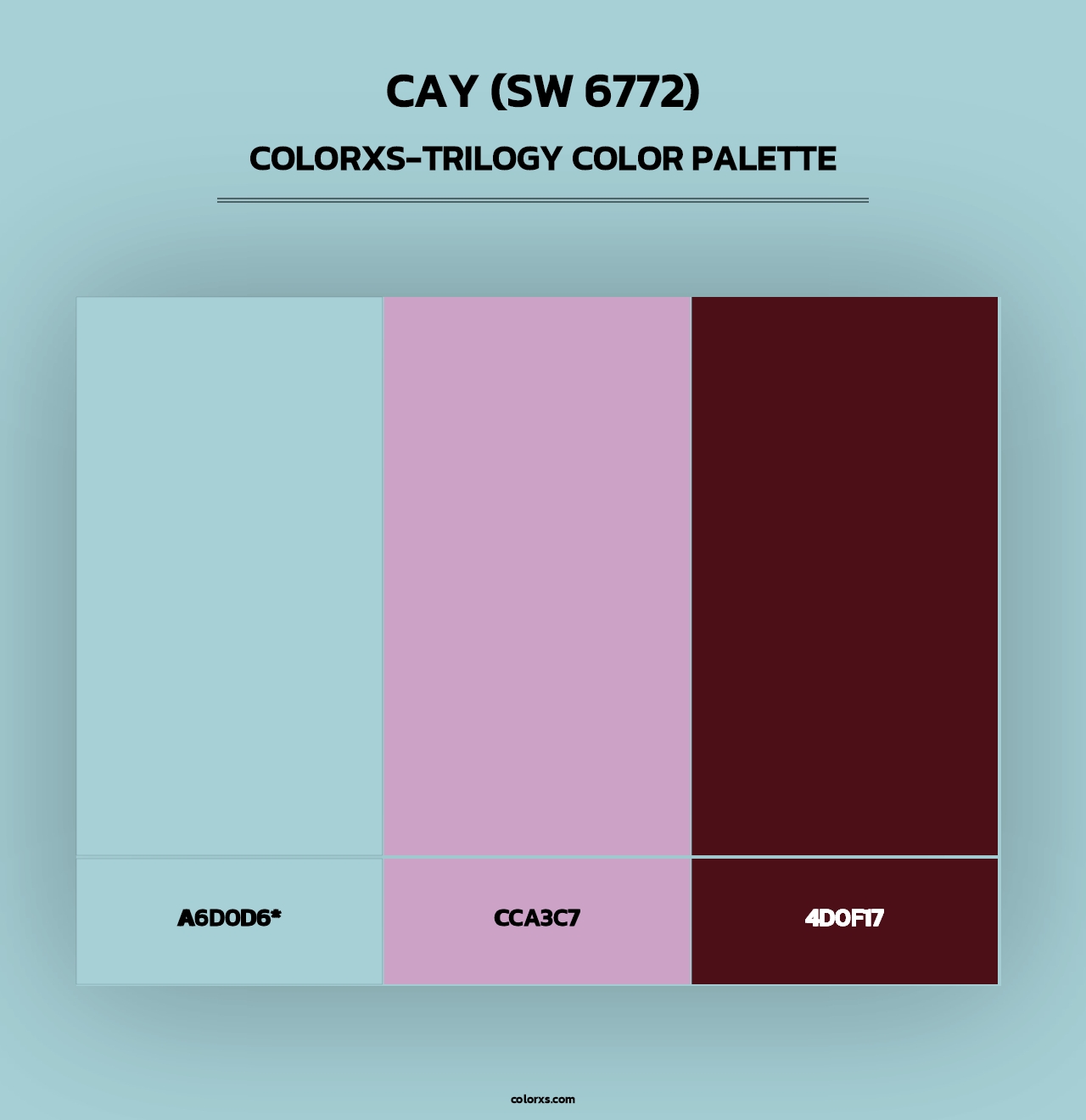 Cay (SW 6772) - Colorxs Trilogy Palette