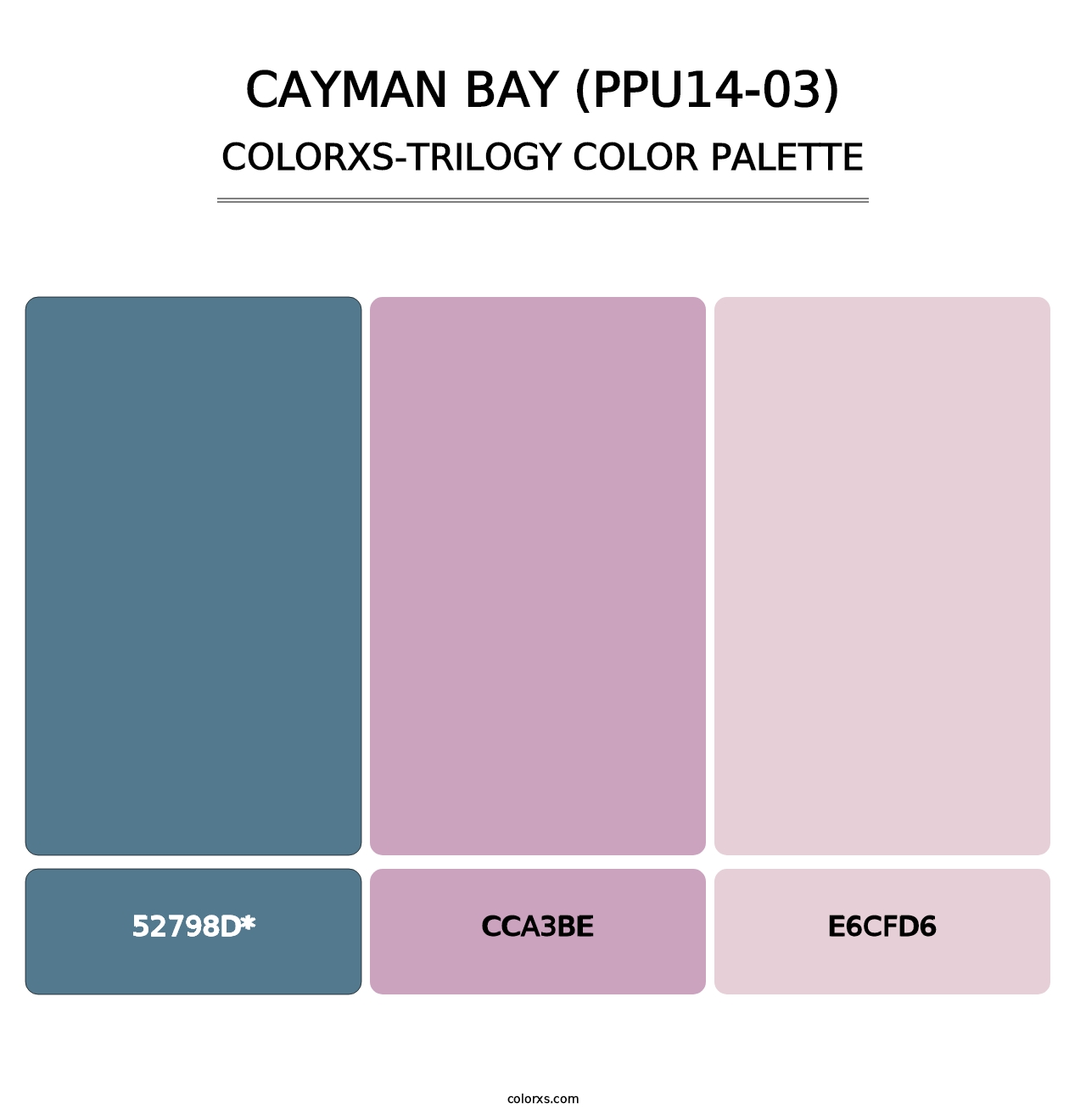 Cayman Bay (PPU14-03) - Colorxs Trilogy Palette