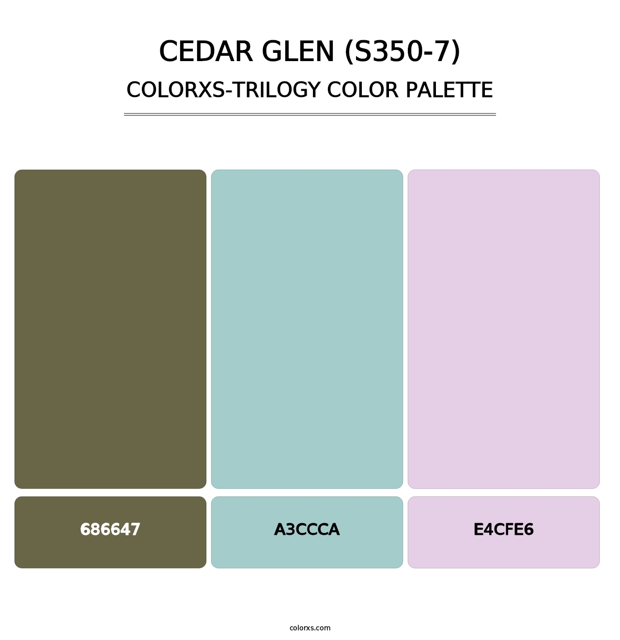 Cedar Glen (S350-7) - Colorxs Trilogy Palette