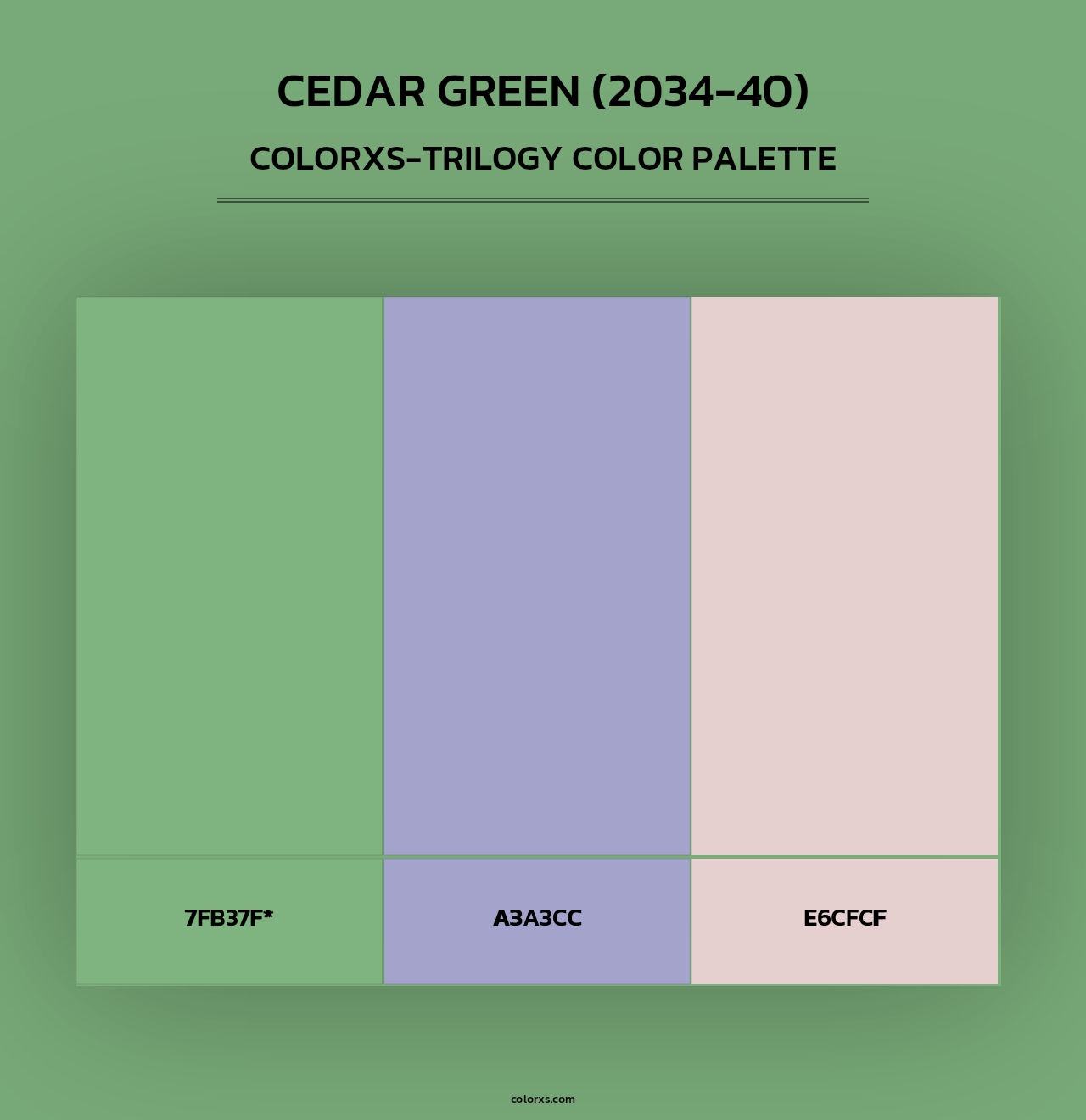 Cedar Green (2034-40) - Colorxs Trilogy Palette
