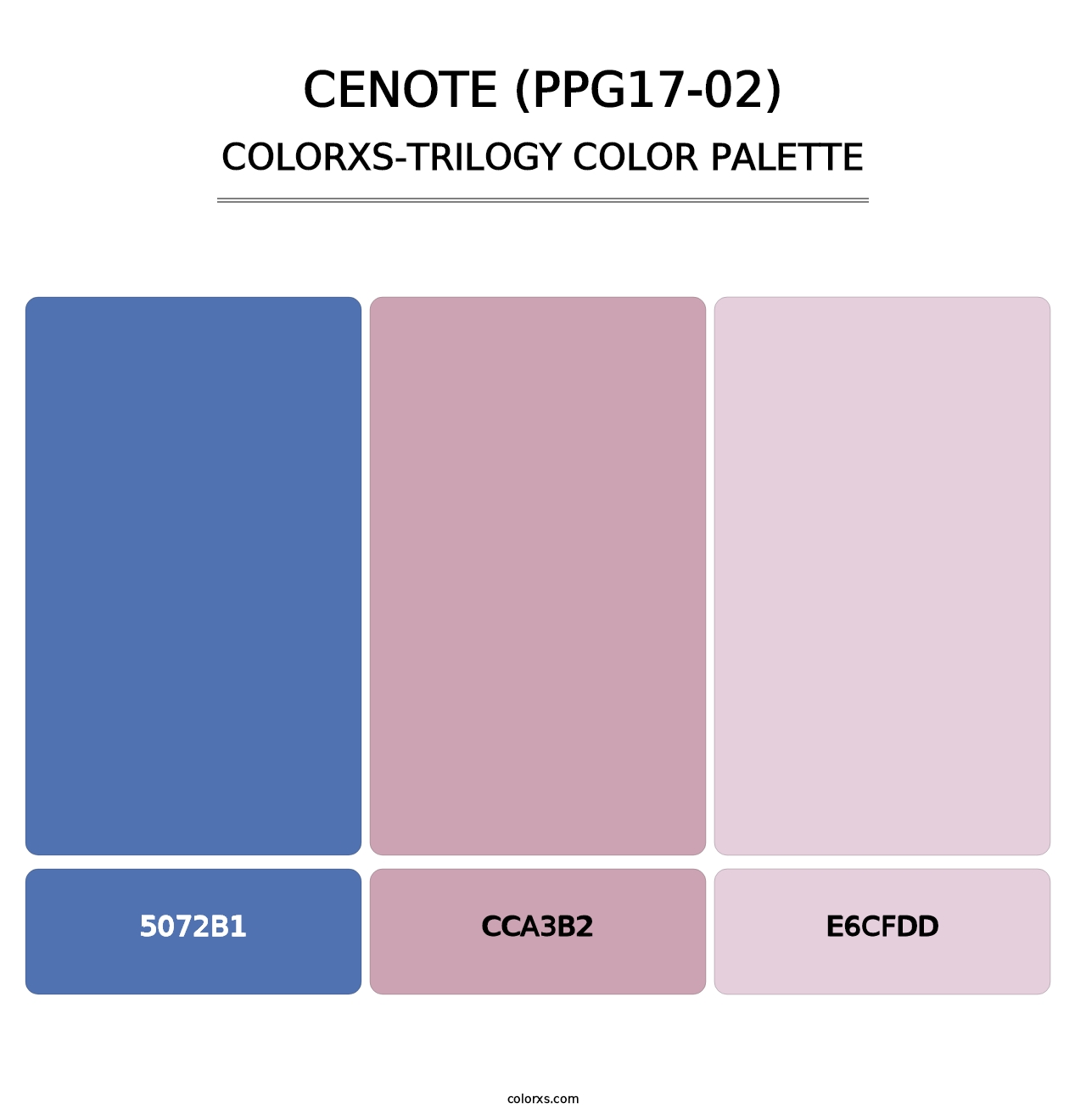 Cenote (PPG17-02) - Colorxs Trilogy Palette