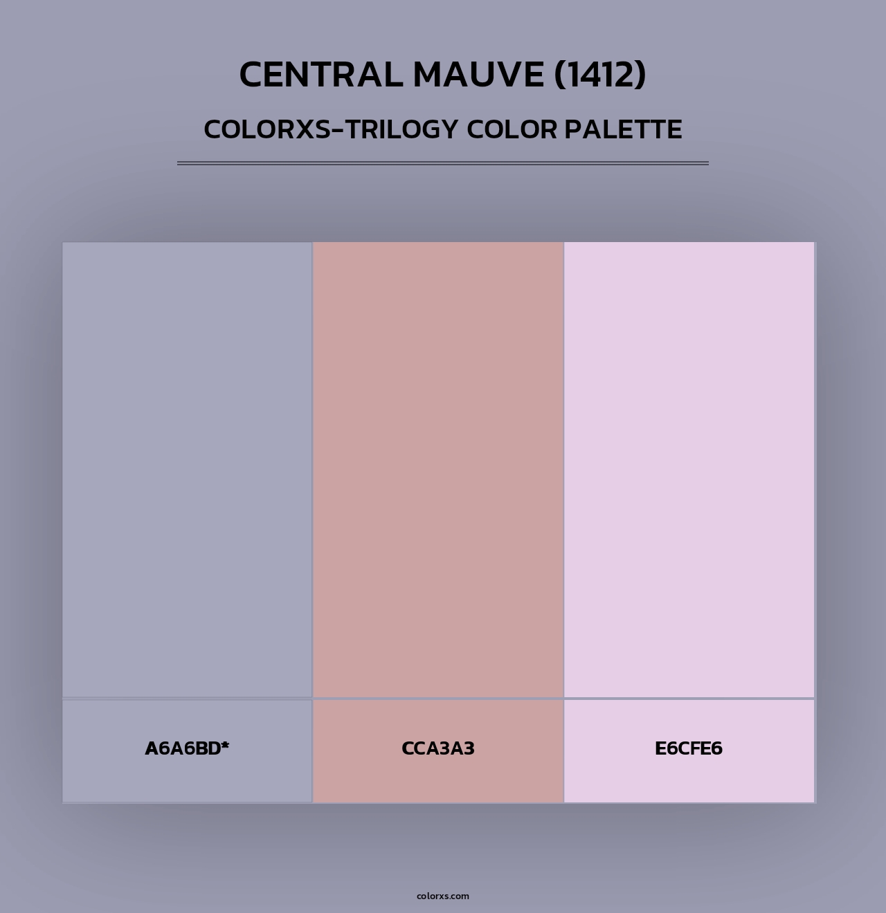 Central Mauve (1412) - Colorxs Trilogy Palette