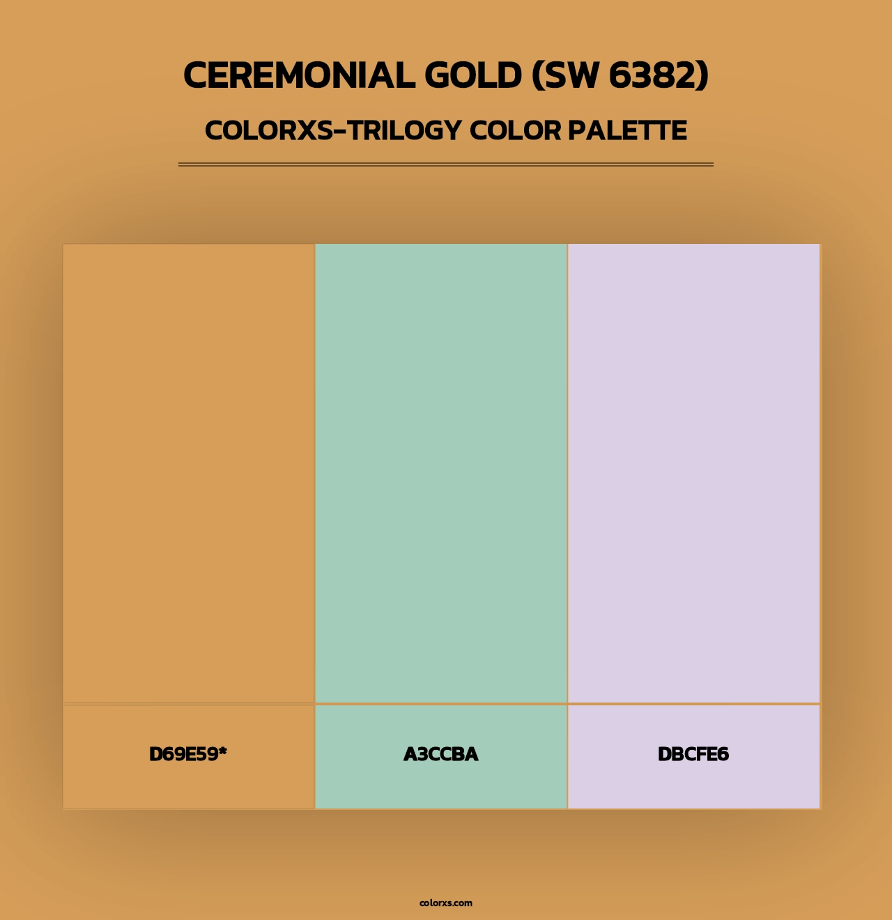 Ceremonial Gold (SW 6382) - Colorxs Trilogy Palette