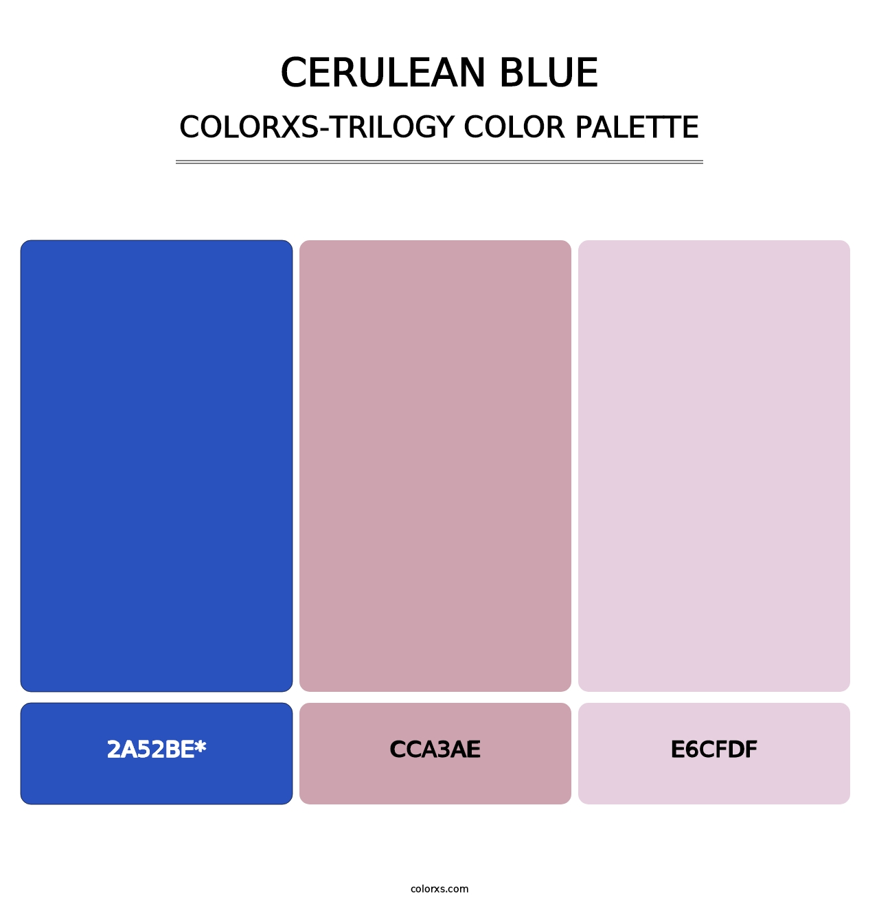 Cerulean blue - Colorxs Trilogy Palette