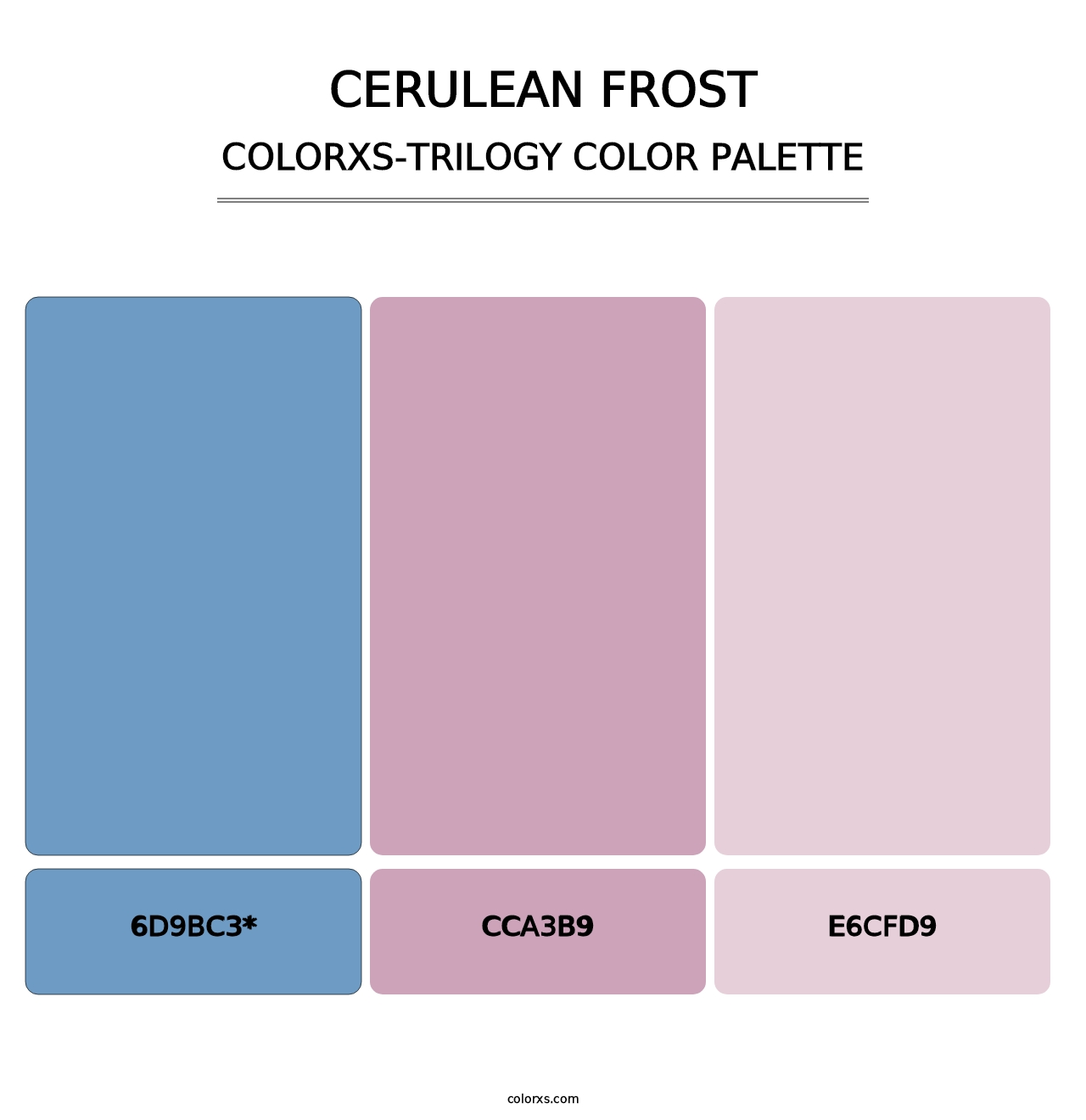 Cerulean Frost - Colorxs Trilogy Palette
