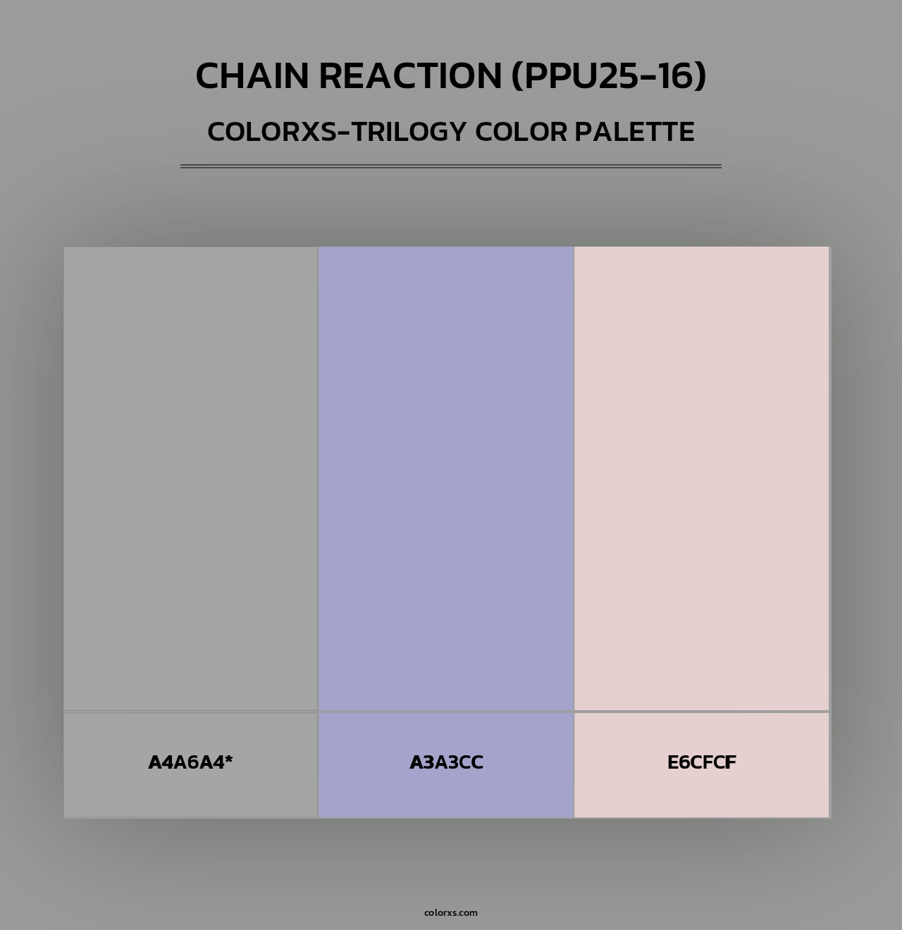 Chain Reaction (PPU25-16) - Colorxs Trilogy Palette