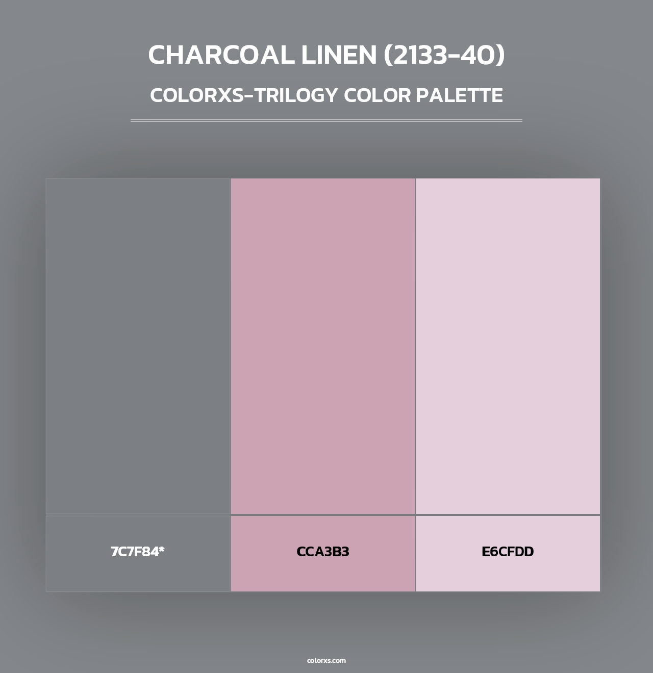 Charcoal Linen (2133-40) - Colorxs Trilogy Palette