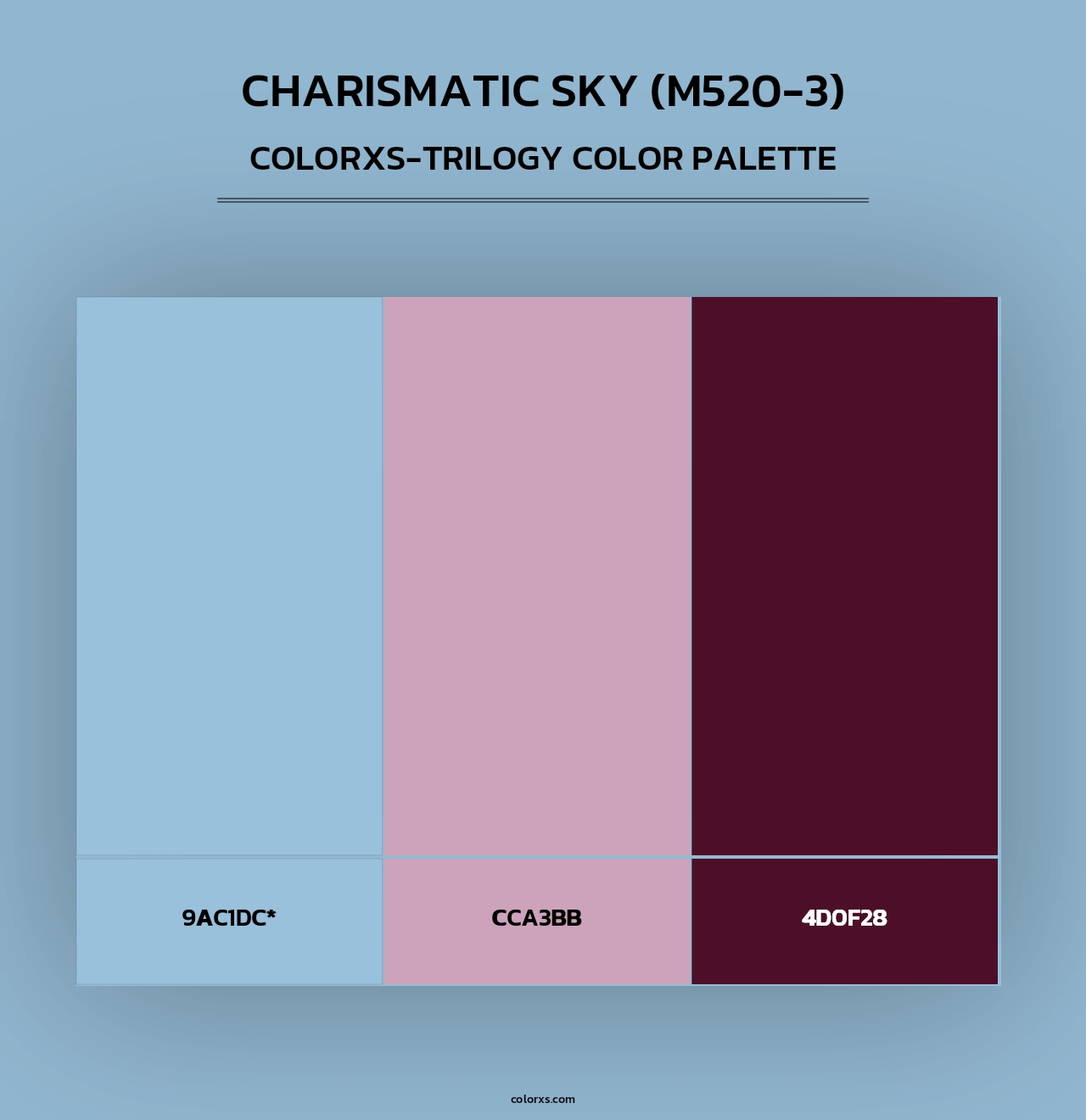 Charismatic Sky (M520-3) - Colorxs Trilogy Palette