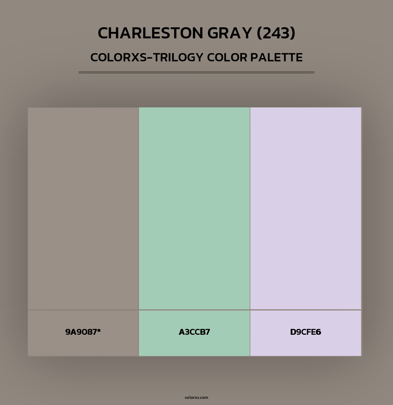 Charleston Gray (243) - Colorxs Trilogy Palette