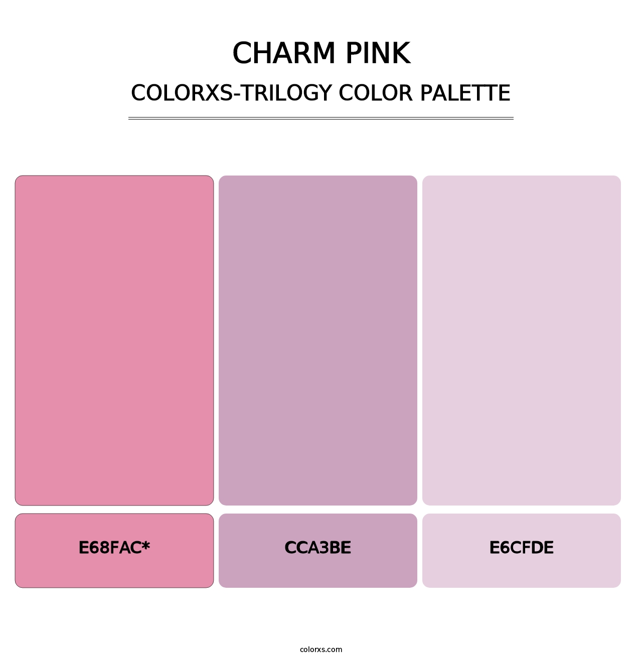 Charm Pink - Colorxs Trilogy Palette