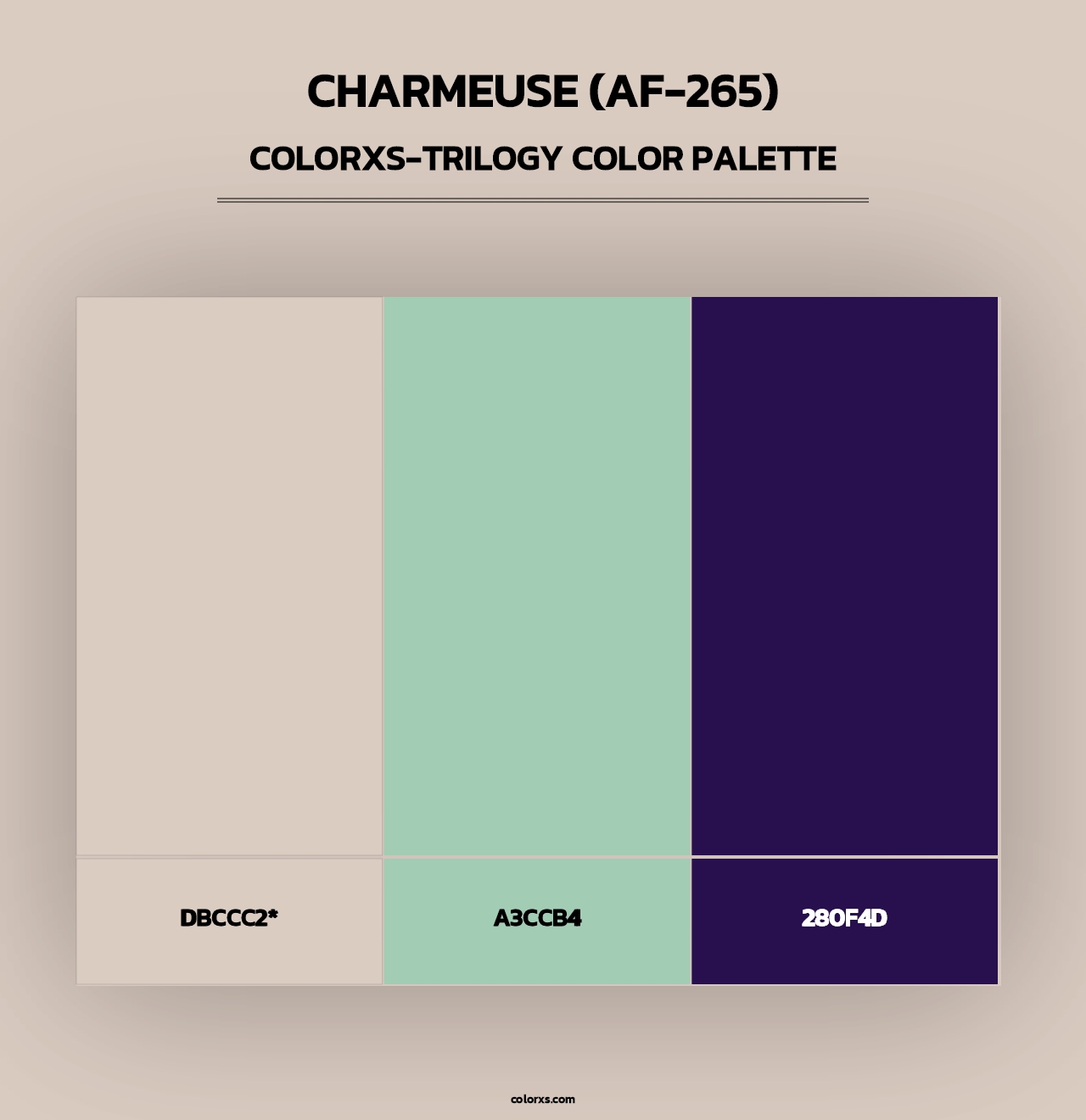 Charmeuse (AF-265) - Colorxs Trilogy Palette