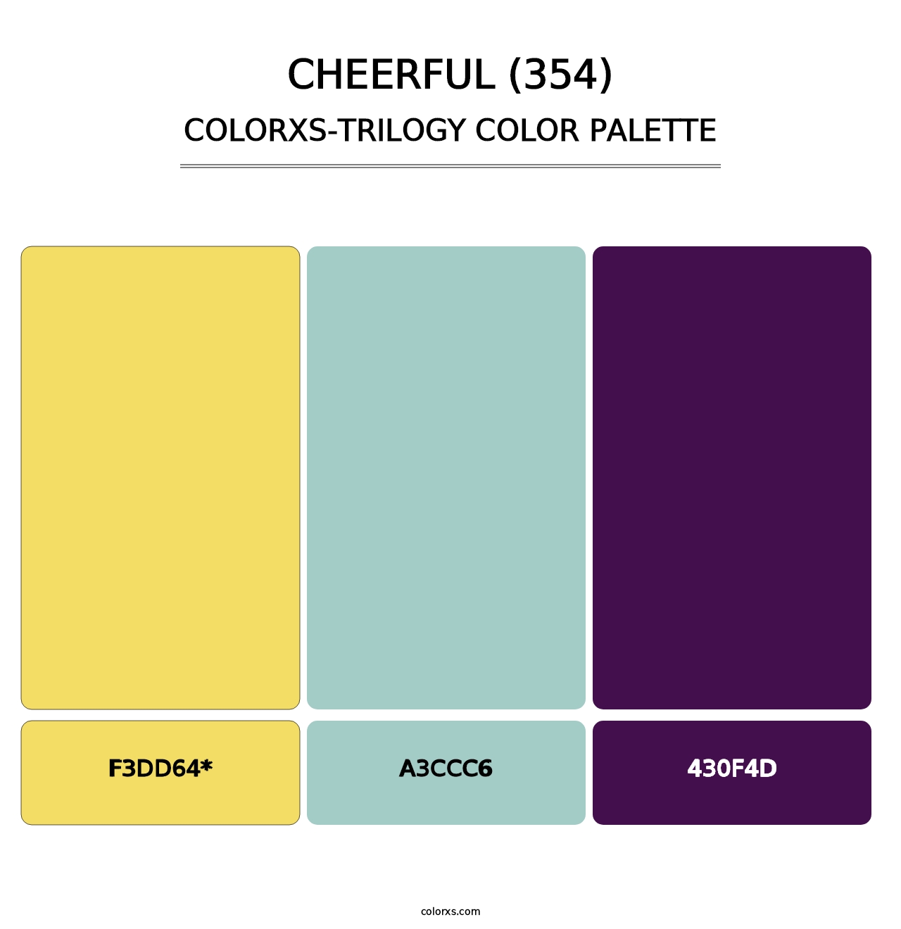 Cheerful (354) - Colorxs Trilogy Palette
