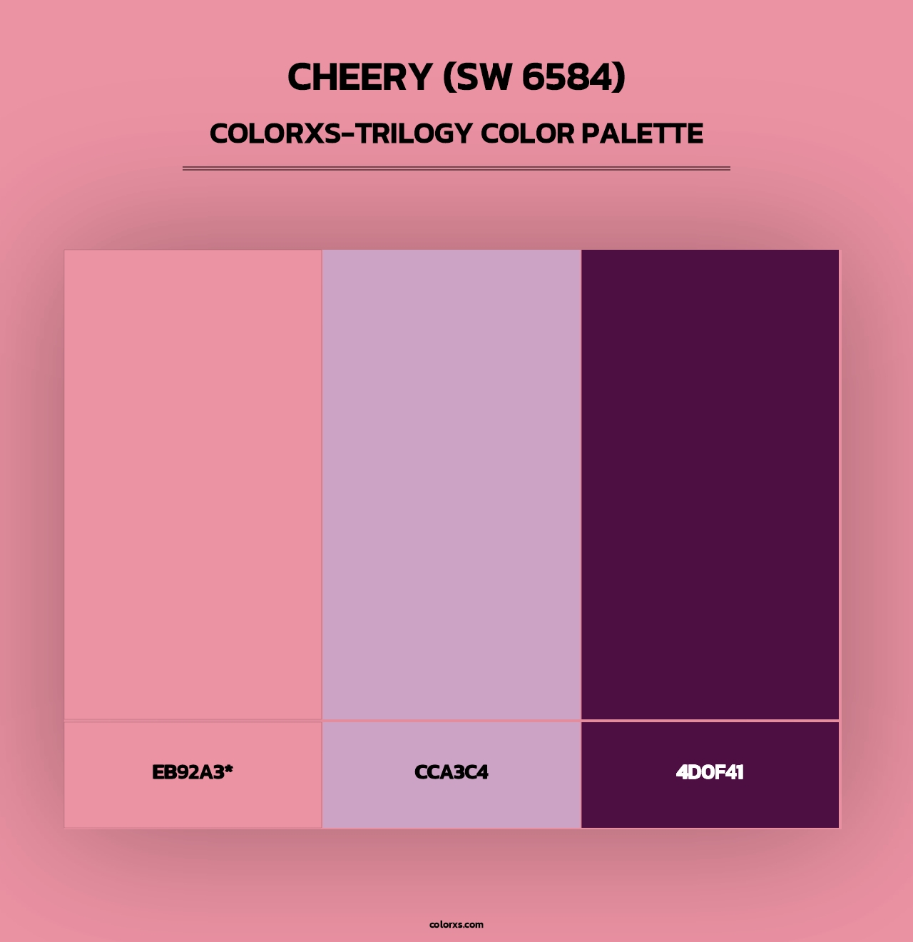 Cheery (SW 6584) - Colorxs Trilogy Palette