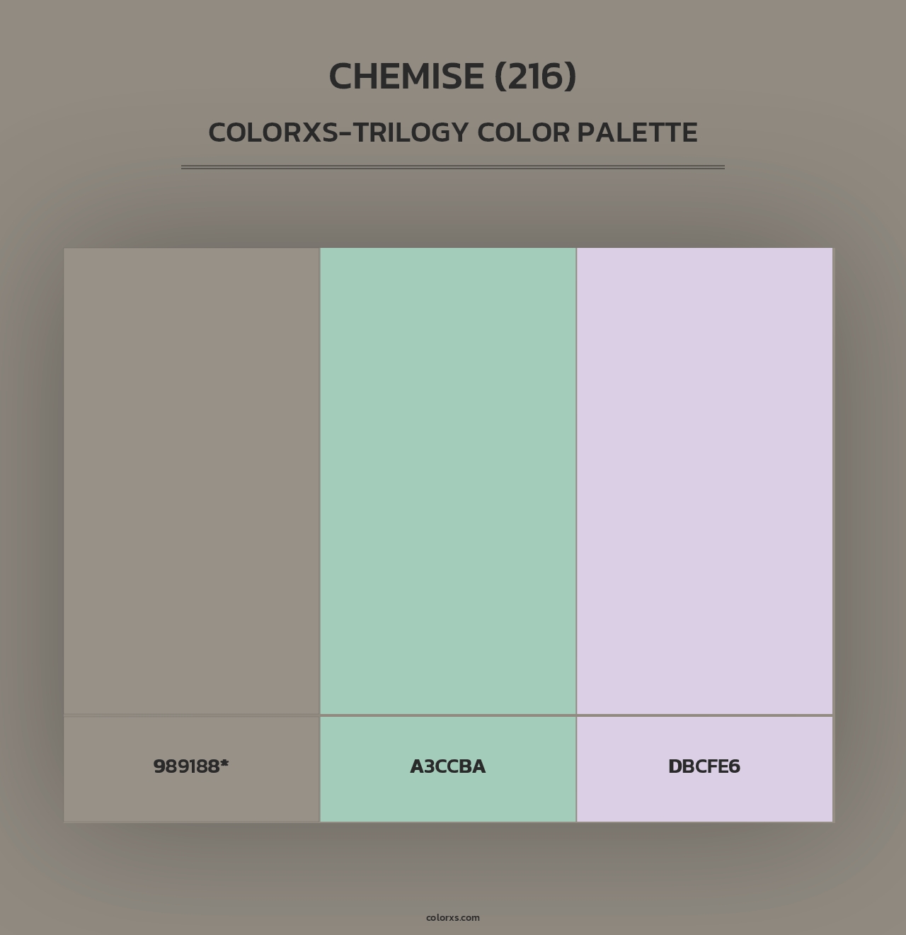 Chemise (216) - Colorxs Trilogy Palette