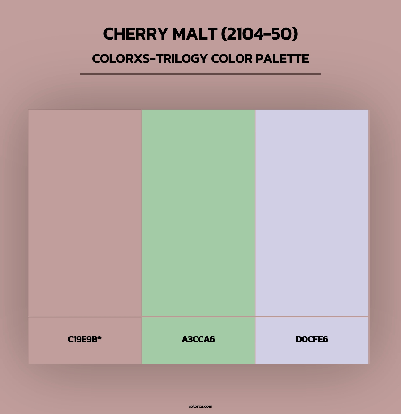 Cherry Malt (2104-50) - Colorxs Trilogy Palette