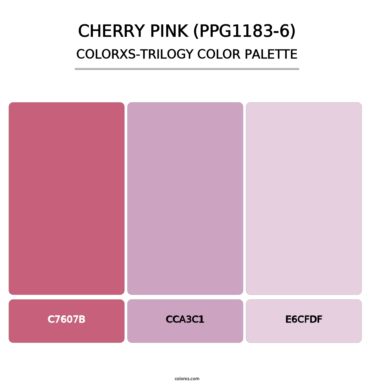 Cherry Pink (PPG1183-6) - Colorxs Trilogy Palette