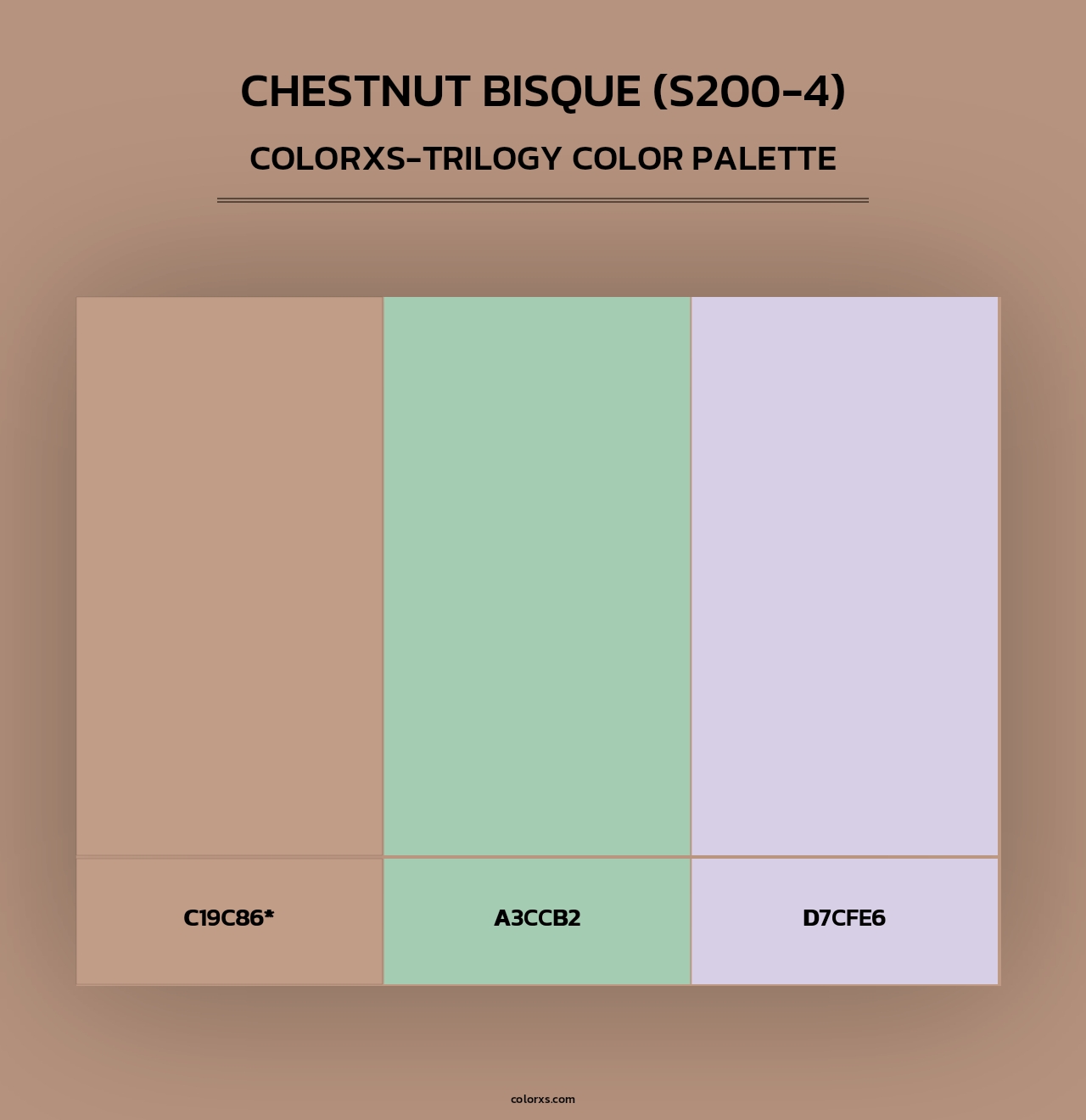 Chestnut Bisque (S200-4) - Colorxs Trilogy Palette