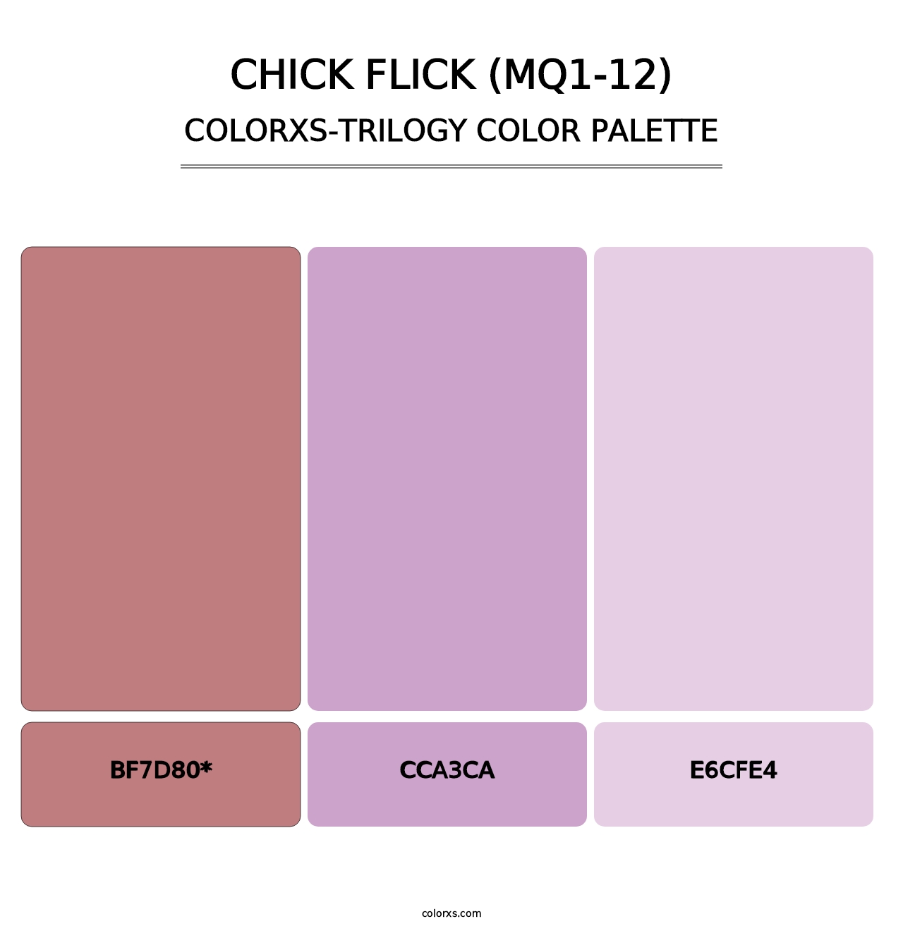 Chick Flick (MQ1-12) - Colorxs Trilogy Palette