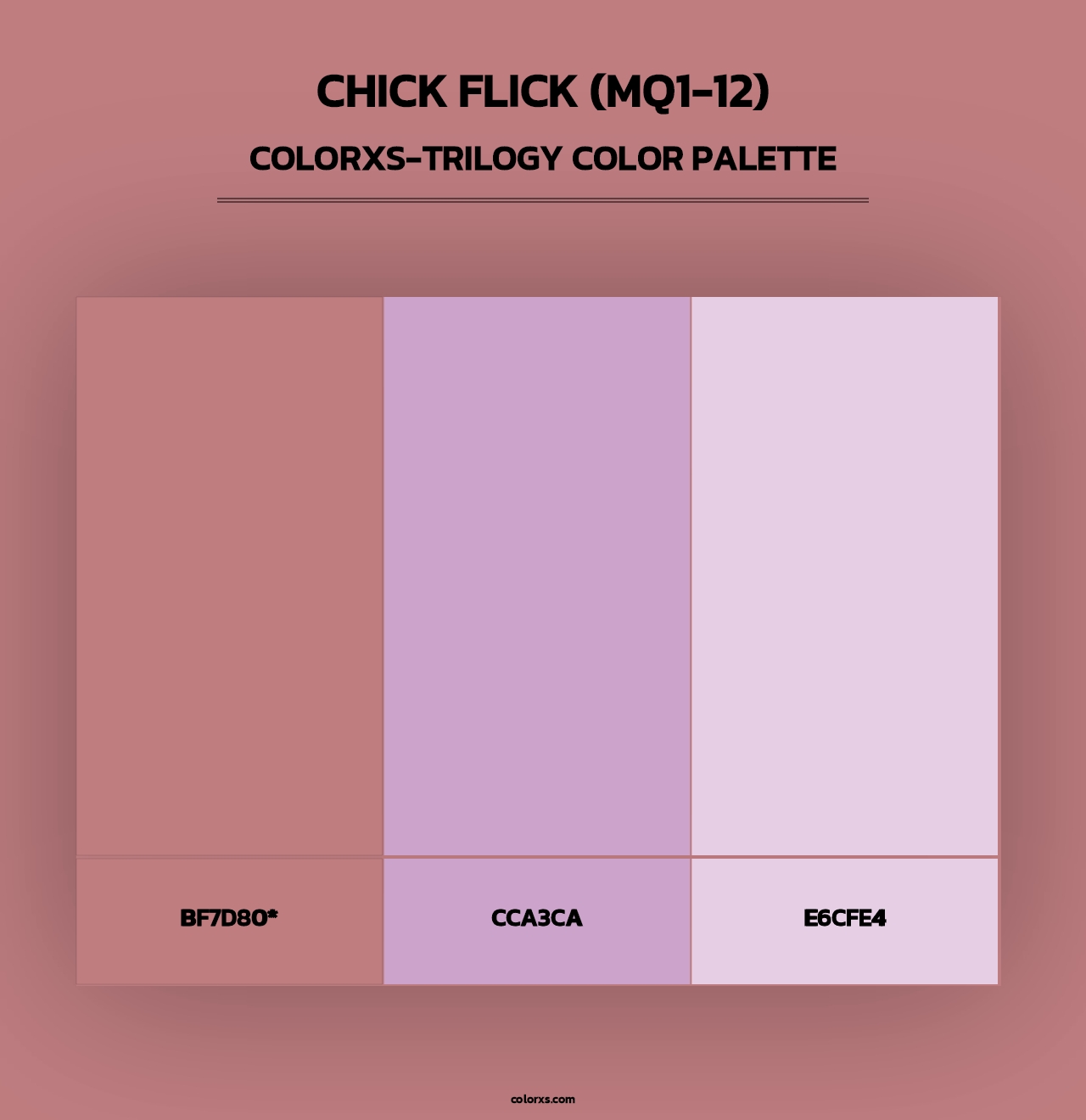 Chick Flick (MQ1-12) - Colorxs Trilogy Palette