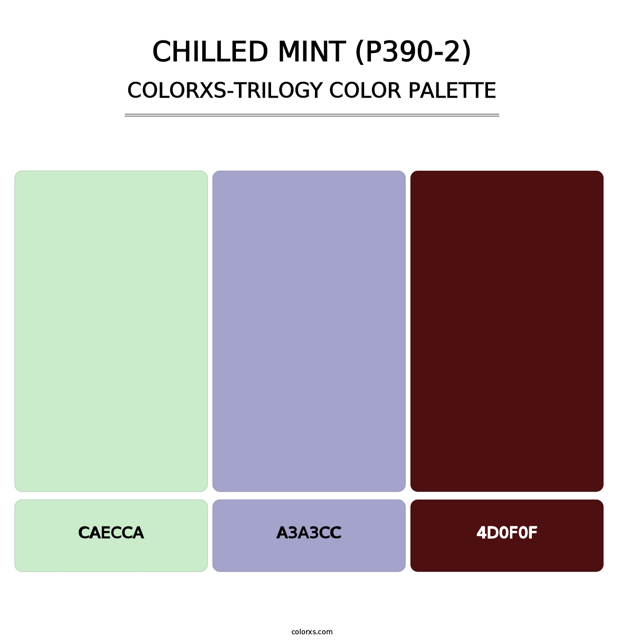 Chilled Mint (P390-2) - Colorxs Trilogy Palette