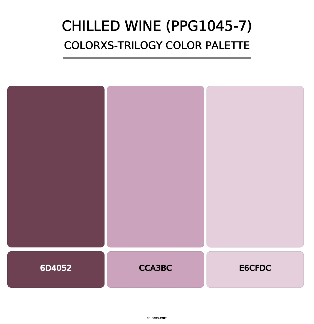 Chilled Wine (PPG1045-7) - Colorxs Trilogy Palette