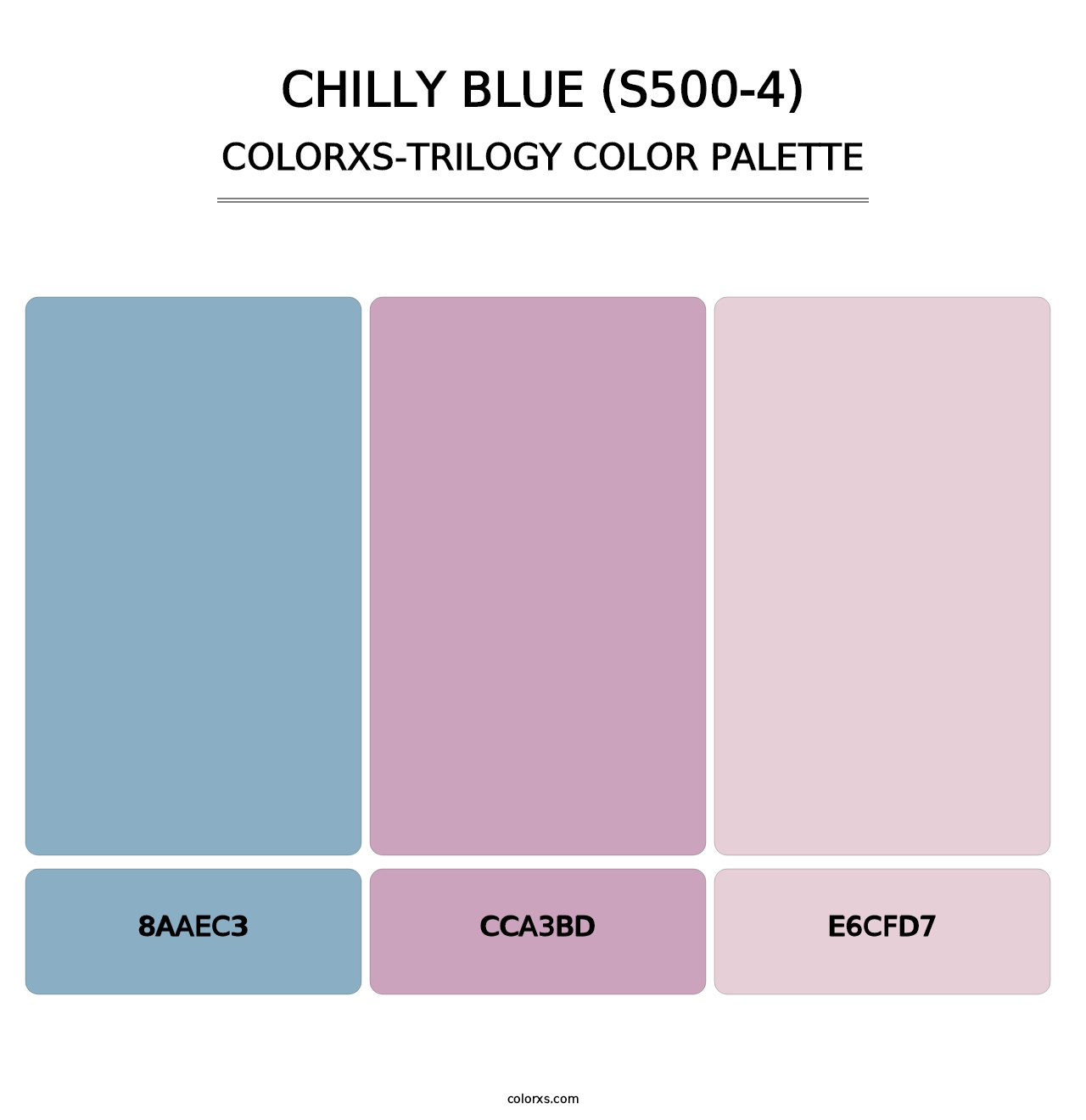 Chilly Blue (S500-4) - Colorxs Trilogy Palette