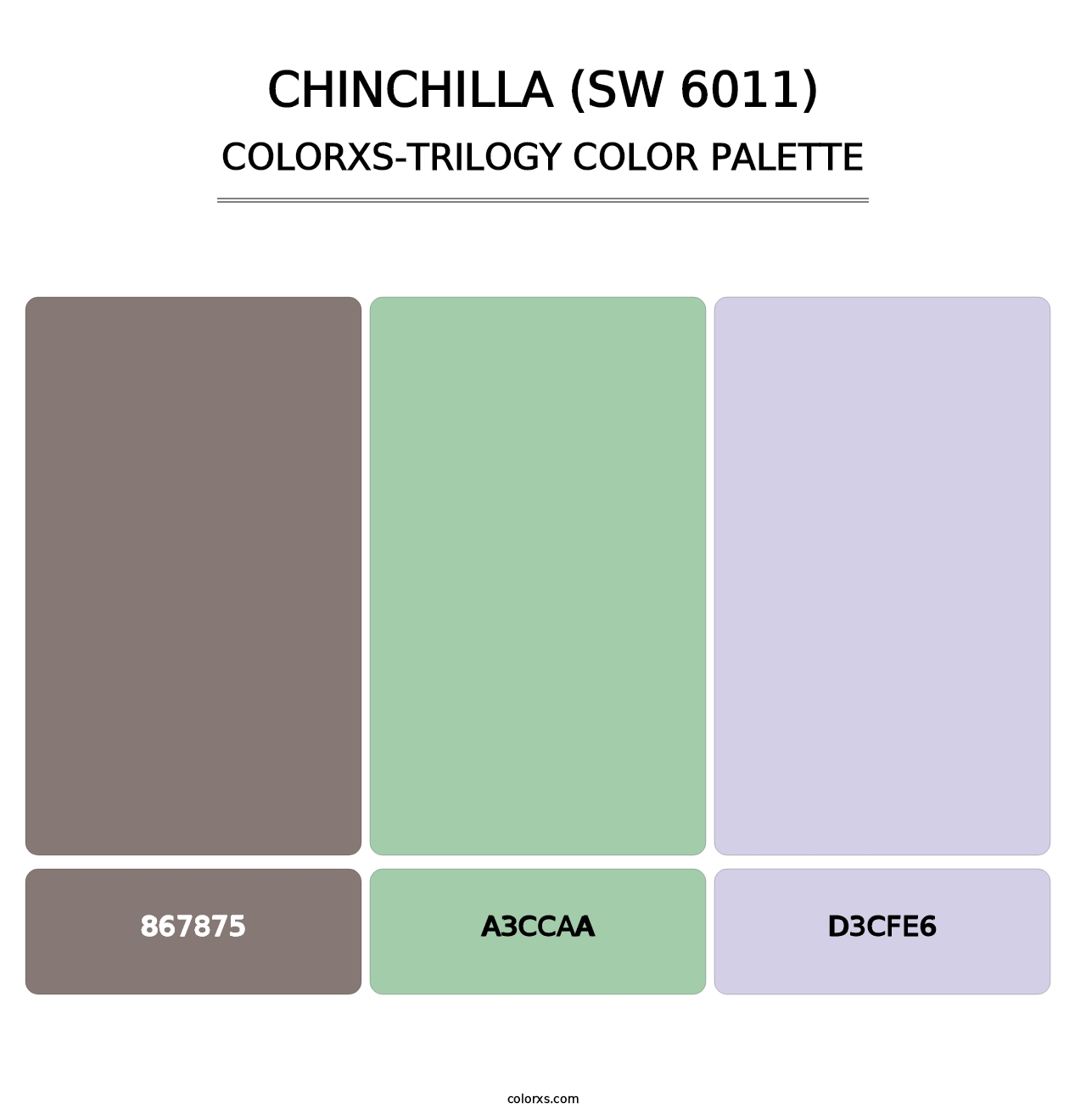 Chinchilla (SW 6011) - Colorxs Trilogy Palette