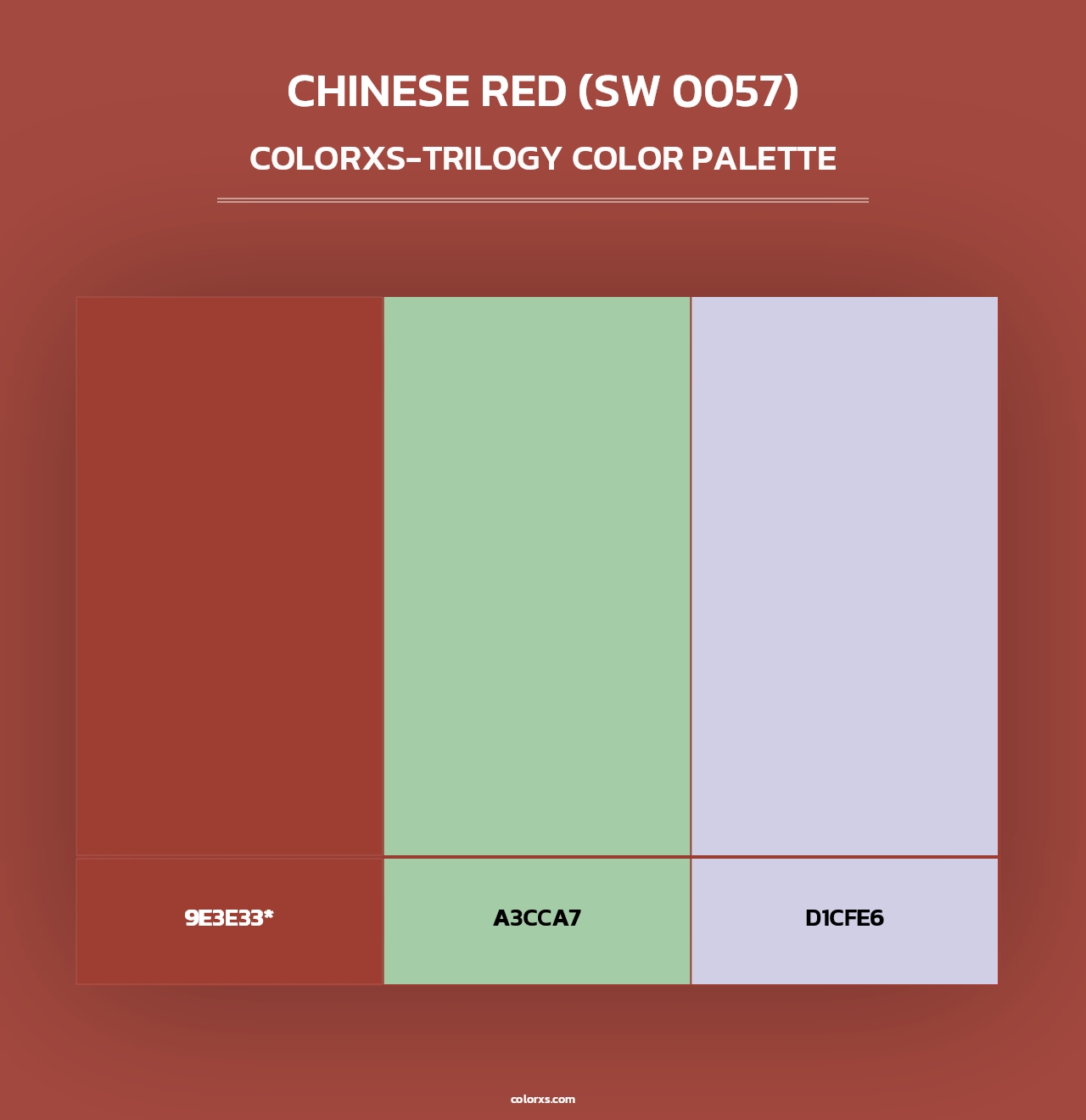 Chinese Red (SW 0057) - Colorxs Trilogy Palette