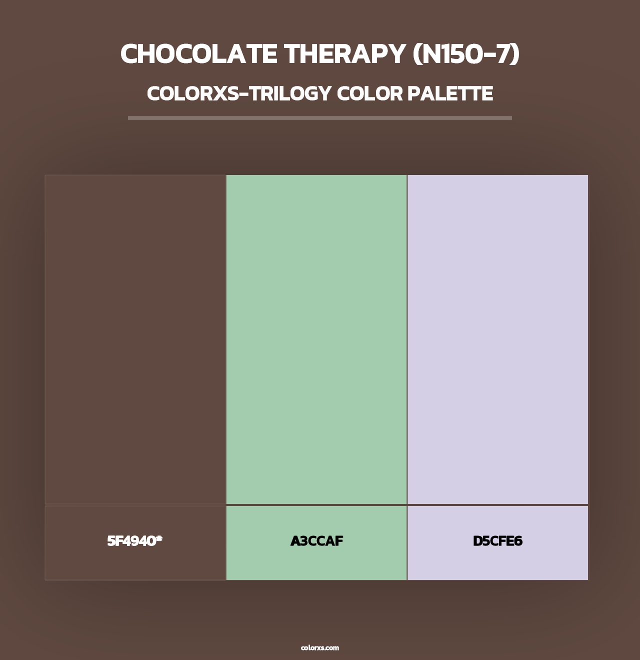 Chocolate Therapy (N150-7) - Colorxs Trilogy Palette