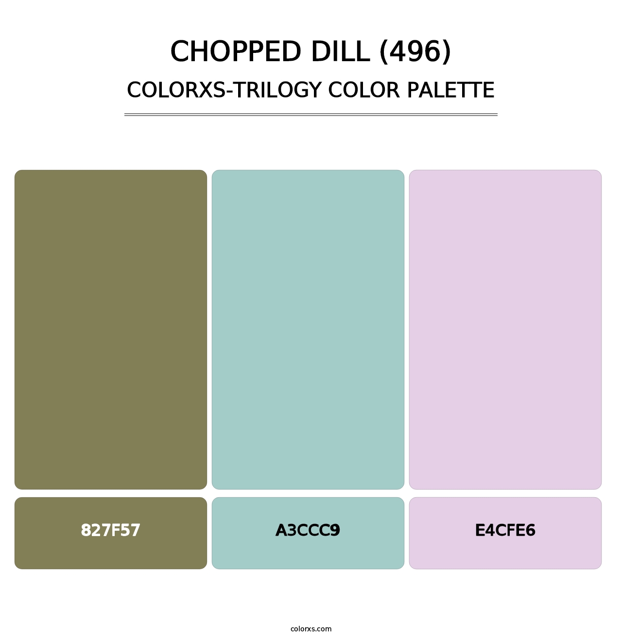Chopped Dill (496) - Colorxs Trilogy Palette