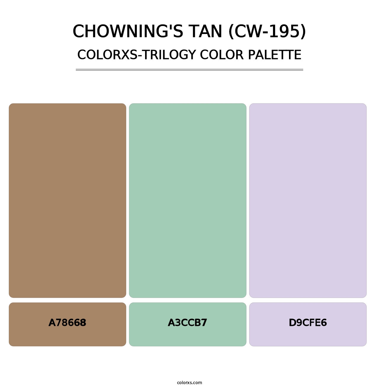 Chowning's Tan (CW-195) - Colorxs Trilogy Palette