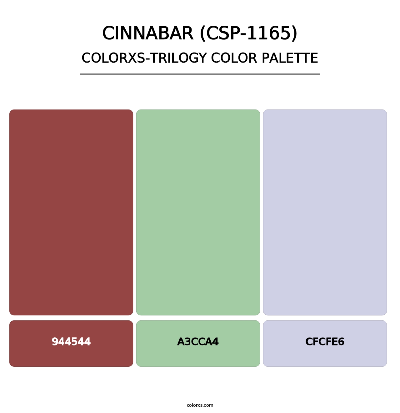 Cinnabar (CSP-1165) - Colorxs Trilogy Palette