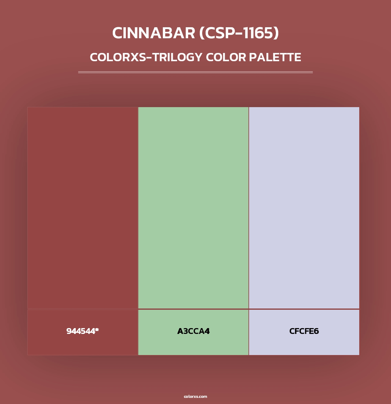 Cinnabar (CSP-1165) - Colorxs Trilogy Palette