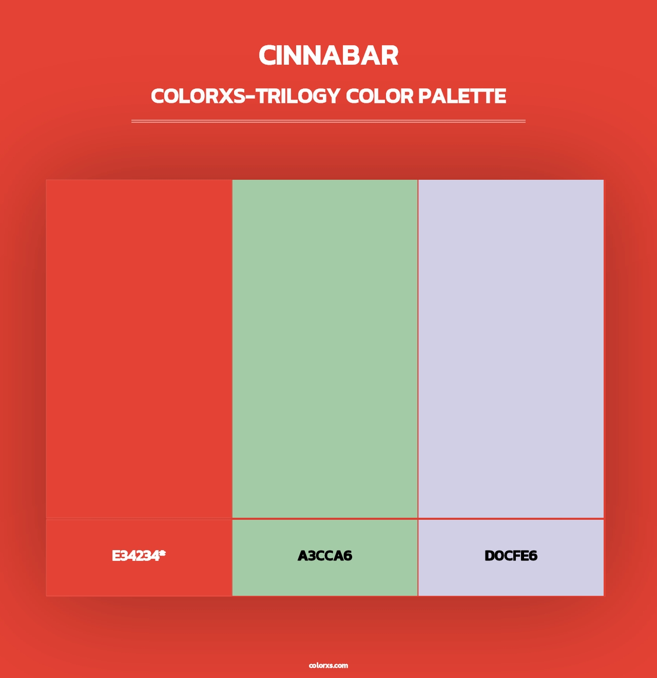 Cinnabar - Colorxs Trilogy Palette