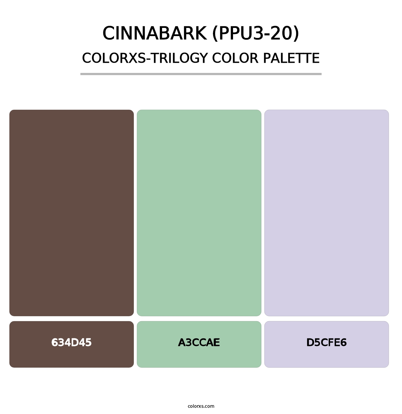 Cinnabark (PPU3-20) - Colorxs Trilogy Palette