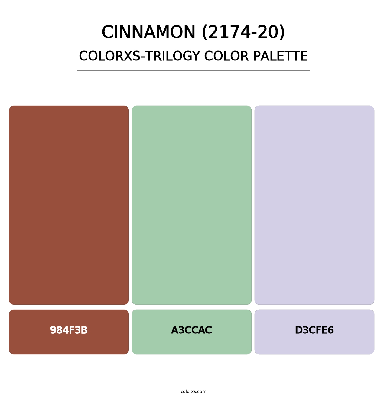 Cinnamon (2174-20) - Colorxs Trilogy Palette
