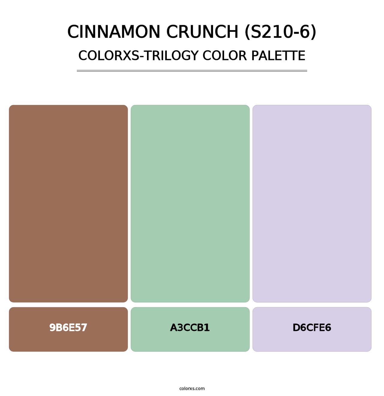 Cinnamon Crunch (S210-6) - Colorxs Trilogy Palette