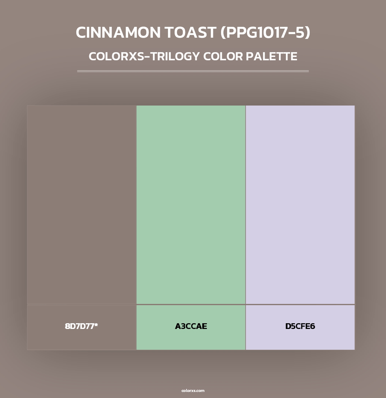 Cinnamon Toast (PPG1017-5) - Colorxs Trilogy Palette