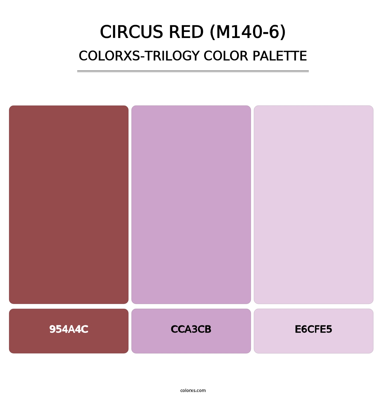 Circus Red (M140-6) - Colorxs Trilogy Palette