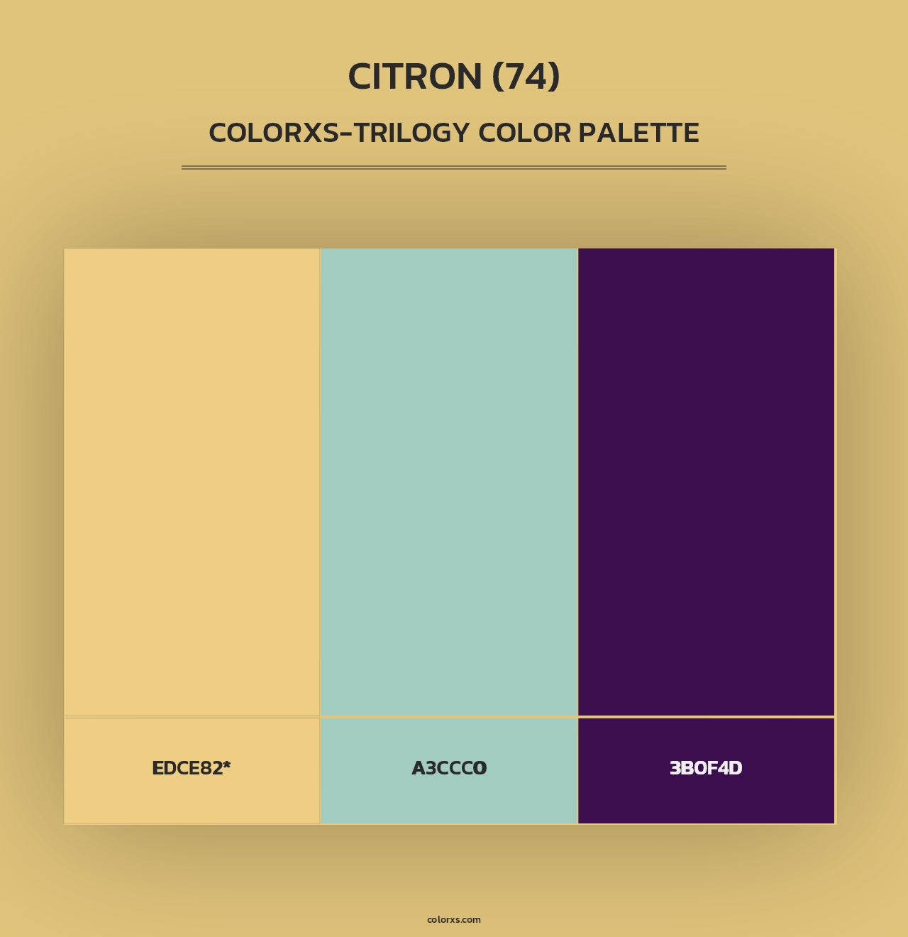 Citron (74) - Colorxs Trilogy Palette