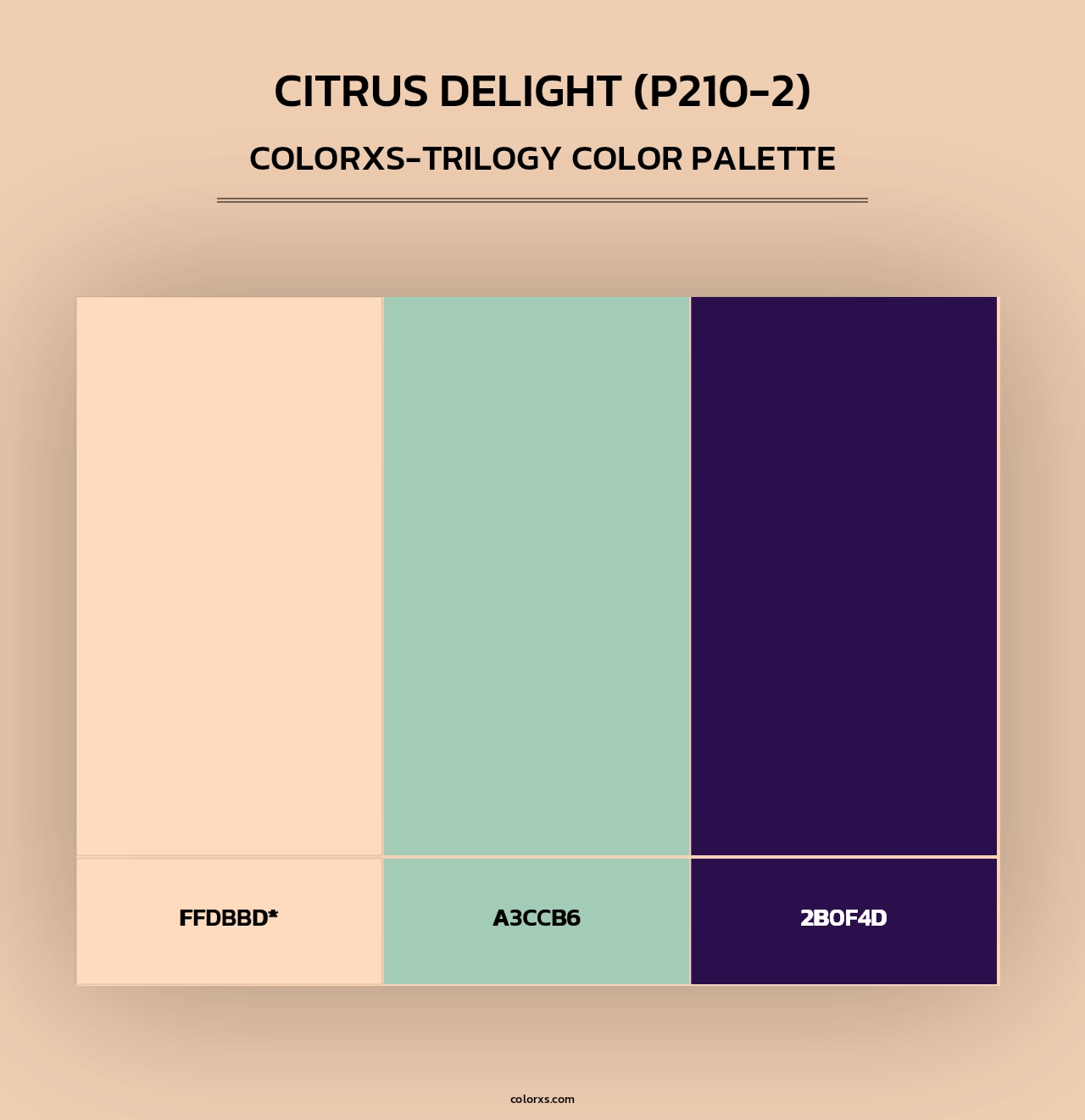 Citrus Delight (P210-2) - Colorxs Trilogy Palette