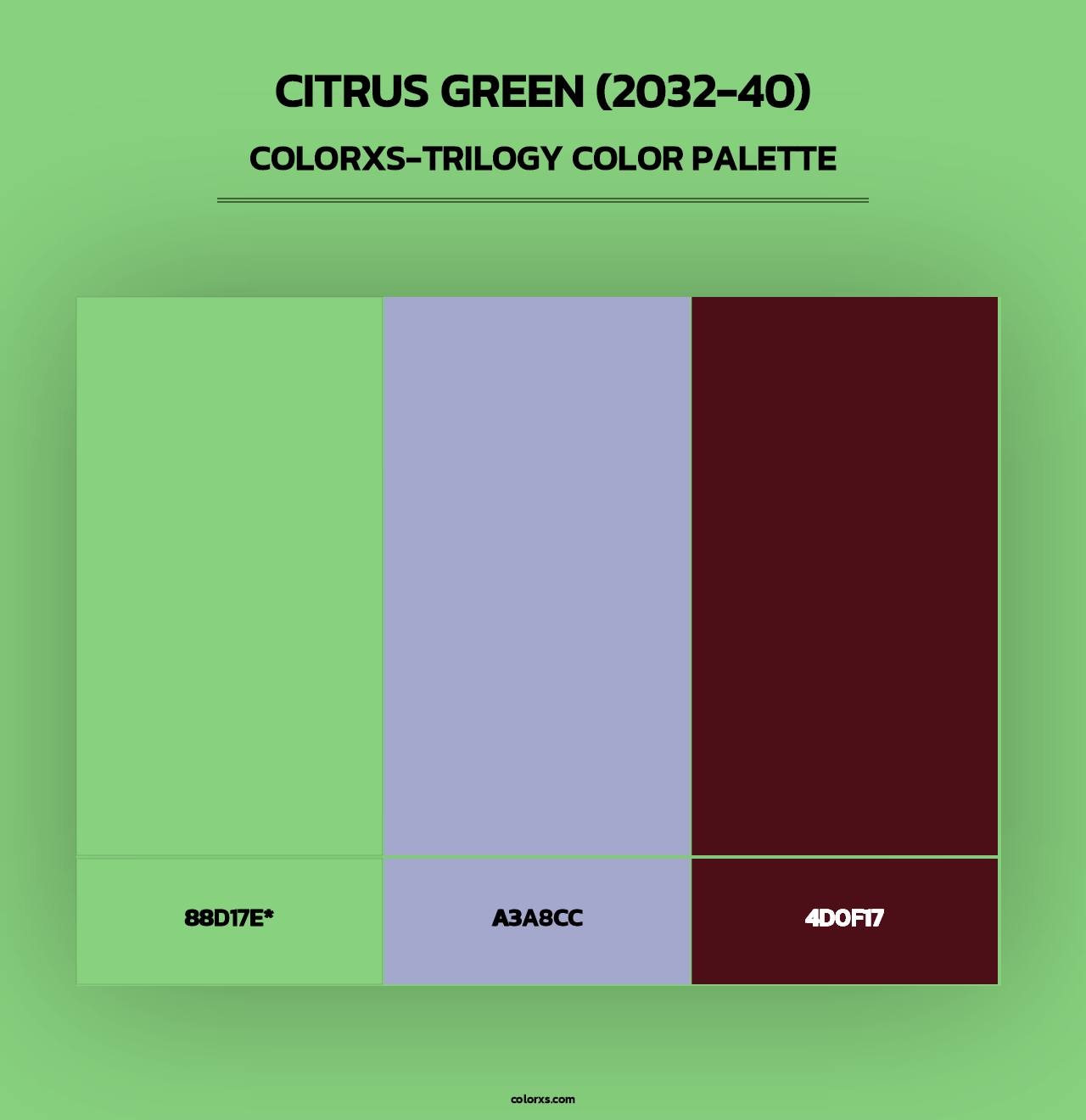 Citrus Green (2032-40) - Colorxs Trilogy Palette
